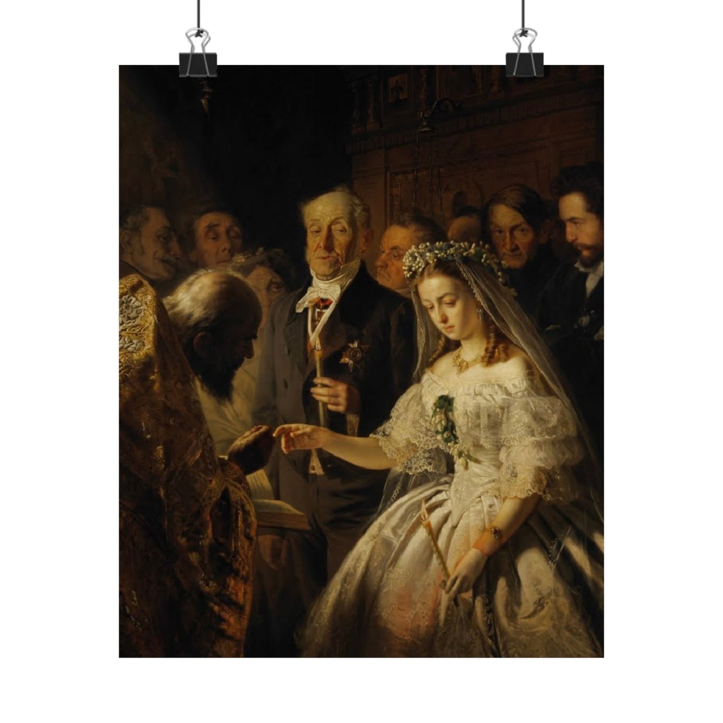 Unequal Marriage Print by Vasili Pukirev