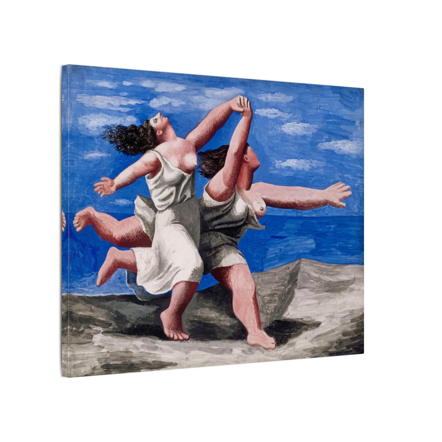 Pablo Picasso Two Women Running on the Beach Canvas Print, Race Classic Artwork, Eco Friendly Canvas for Modern Decor