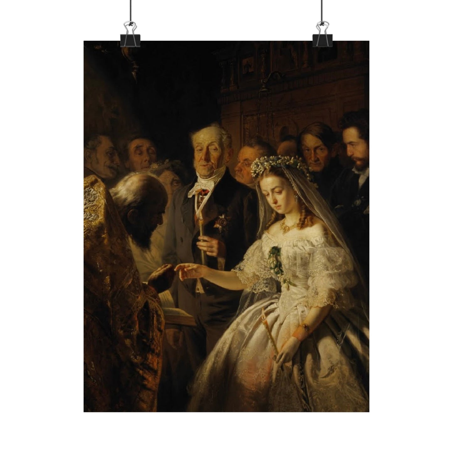 Unequal Marriage Print by Vasili Pukirev