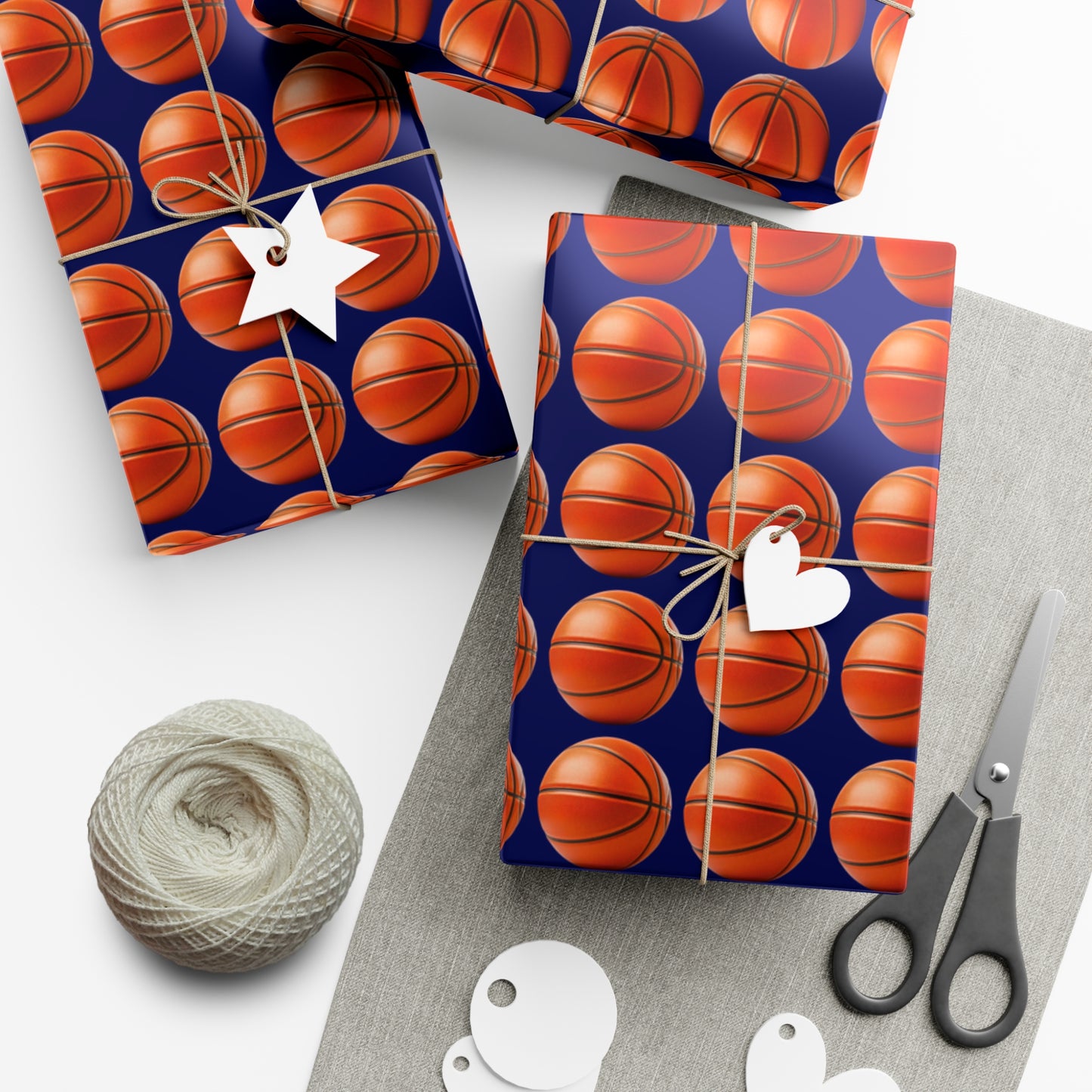 Basketball Wrapping Paper - Navy Blue - Perfect Gift for Him, Boyfriend, basketball fans