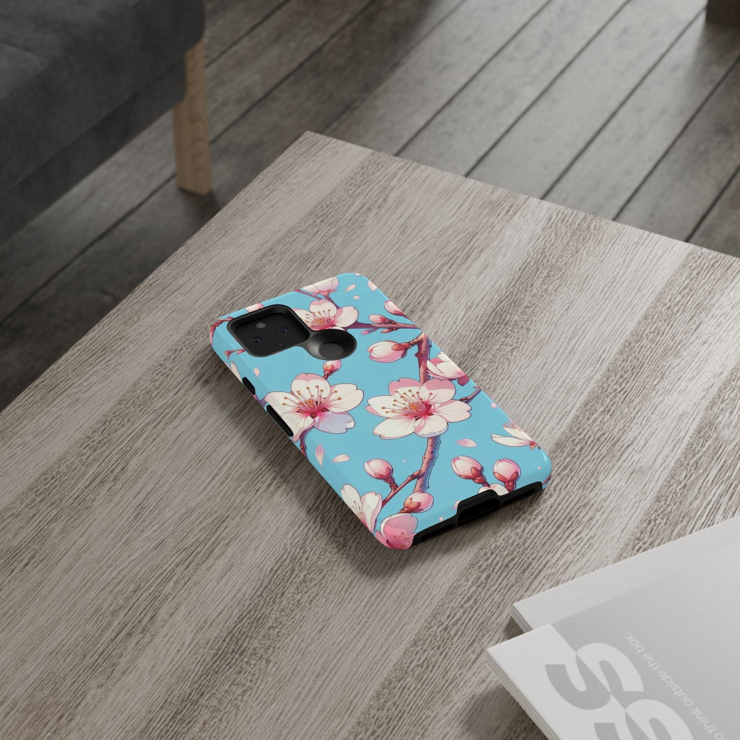 Anime Phone Case, Sakura Blossom Tough Case, Friend Gift, Japanese Culture, Protective Cover, Anime Lover Gift