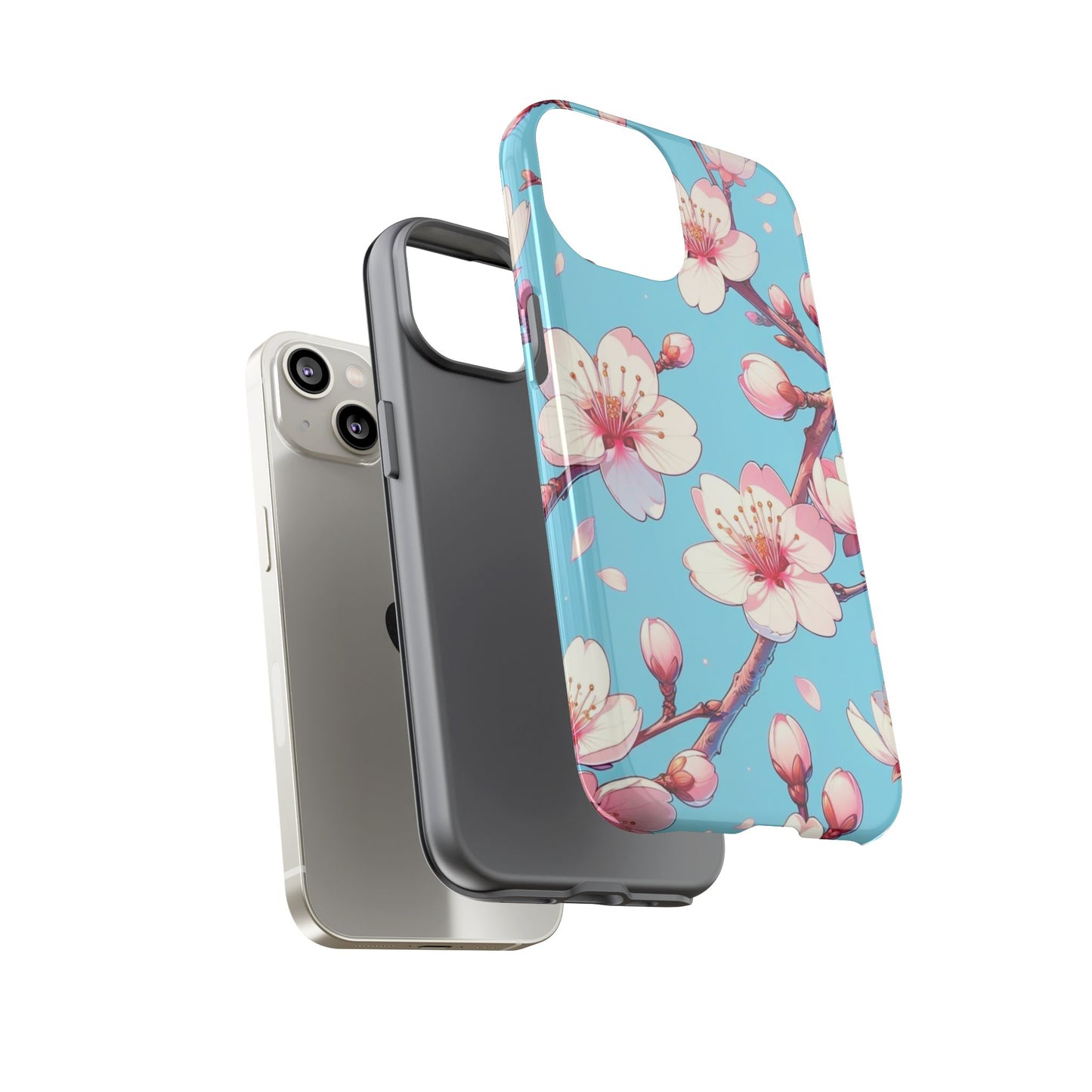 Anime Phone Case, Sakura Blossom Tough Case, Friend Gift, Japanese Culture, Protective Cover, Anime Lover Gift