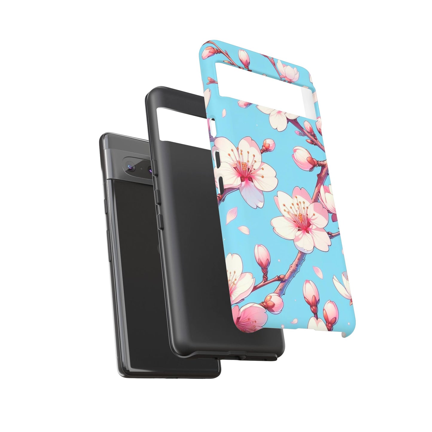 Anime Phone Case, Sakura Blossom Tough Case, Friend Gift, Japanese Culture, Protective Cover, Anime Lover Gift