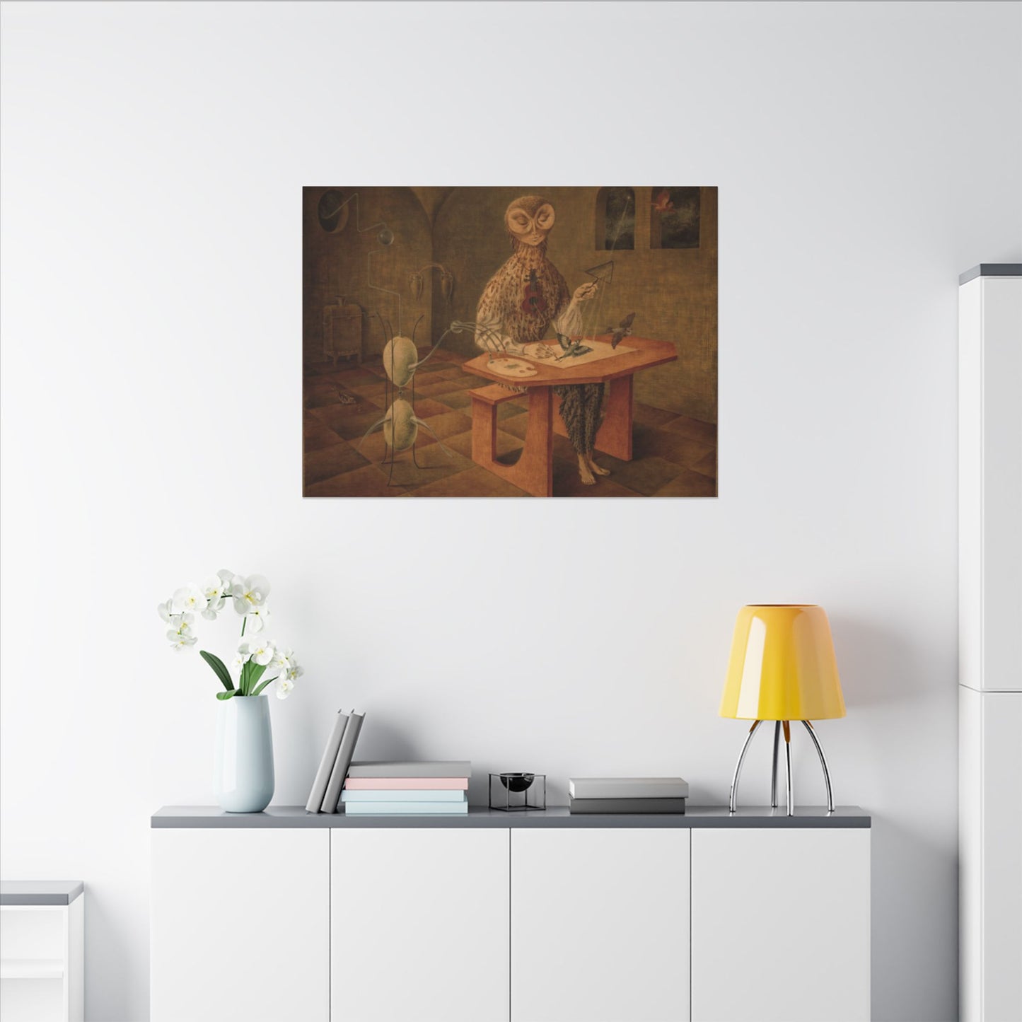 Remedios Varo The Creation of The Birds Canvas Print, Surrealist Art Masterpiece