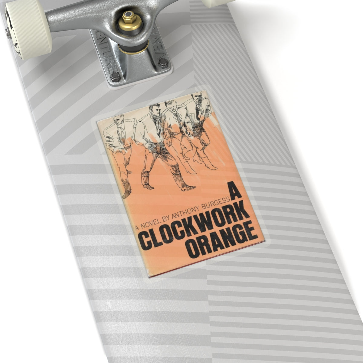 Vintage Book Cover Sticker, A Clockwork Orange by Anthony Burgess, Literature Gift, Book Lover Decal, Retro Aesthetic
