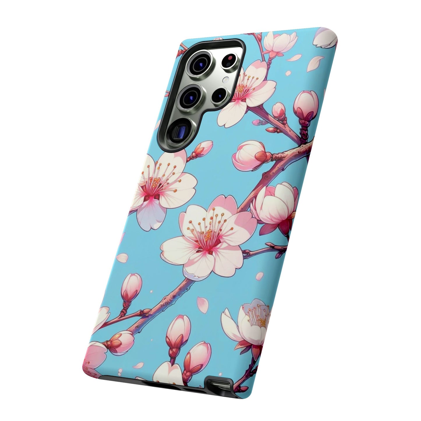 Anime Phone Case, Sakura Blossom Tough Case, Friend Gift, Japanese Culture, Protective Cover, Anime Lover Gift