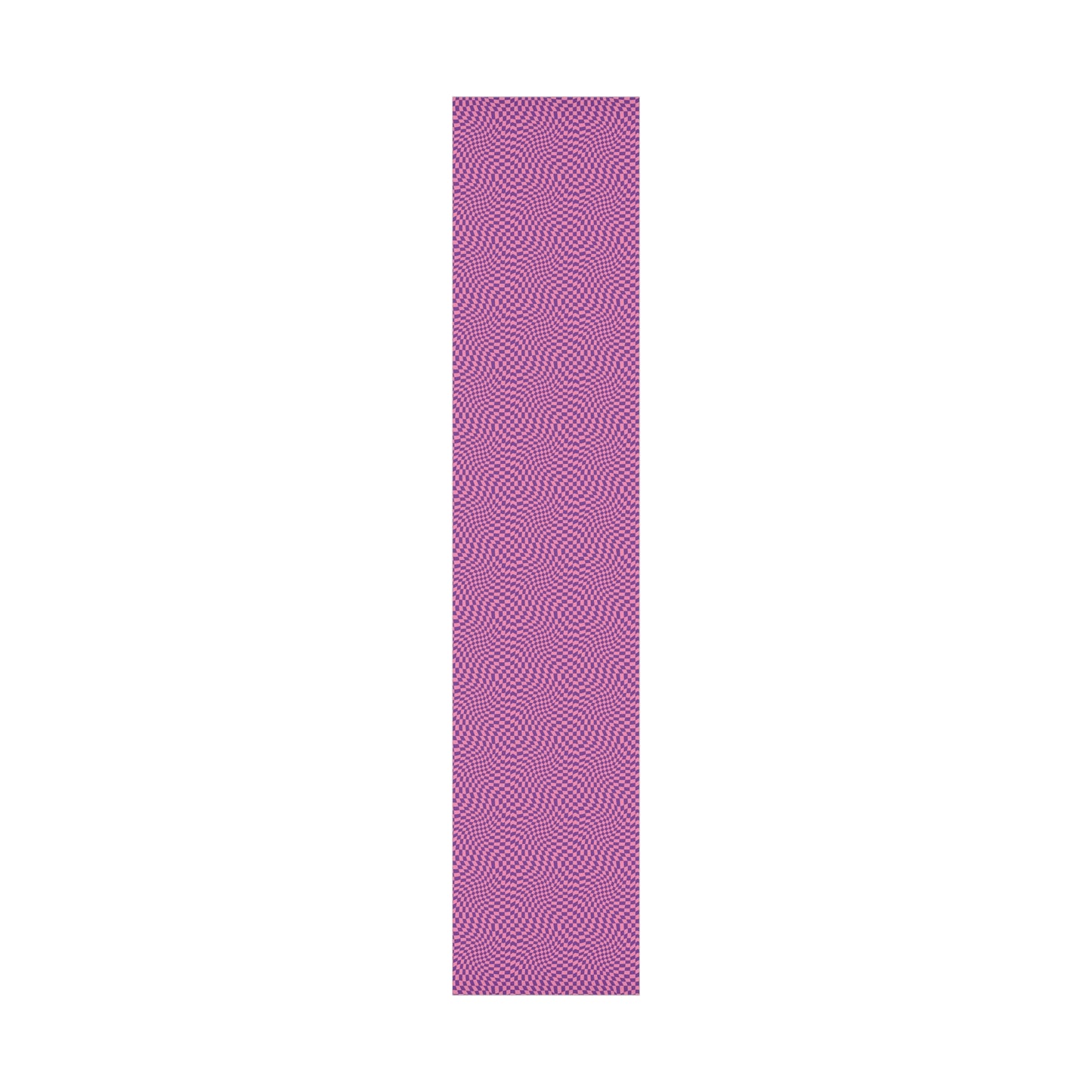 Checkered Wrapping Paper, Chic Pink Purple, Funky 70s Vibe, Girly Gift Wrap, Satin or Matte Finish