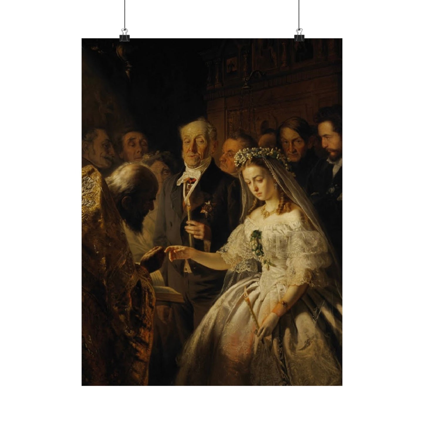 Unequal Marriage Print by Vasili Pukirev