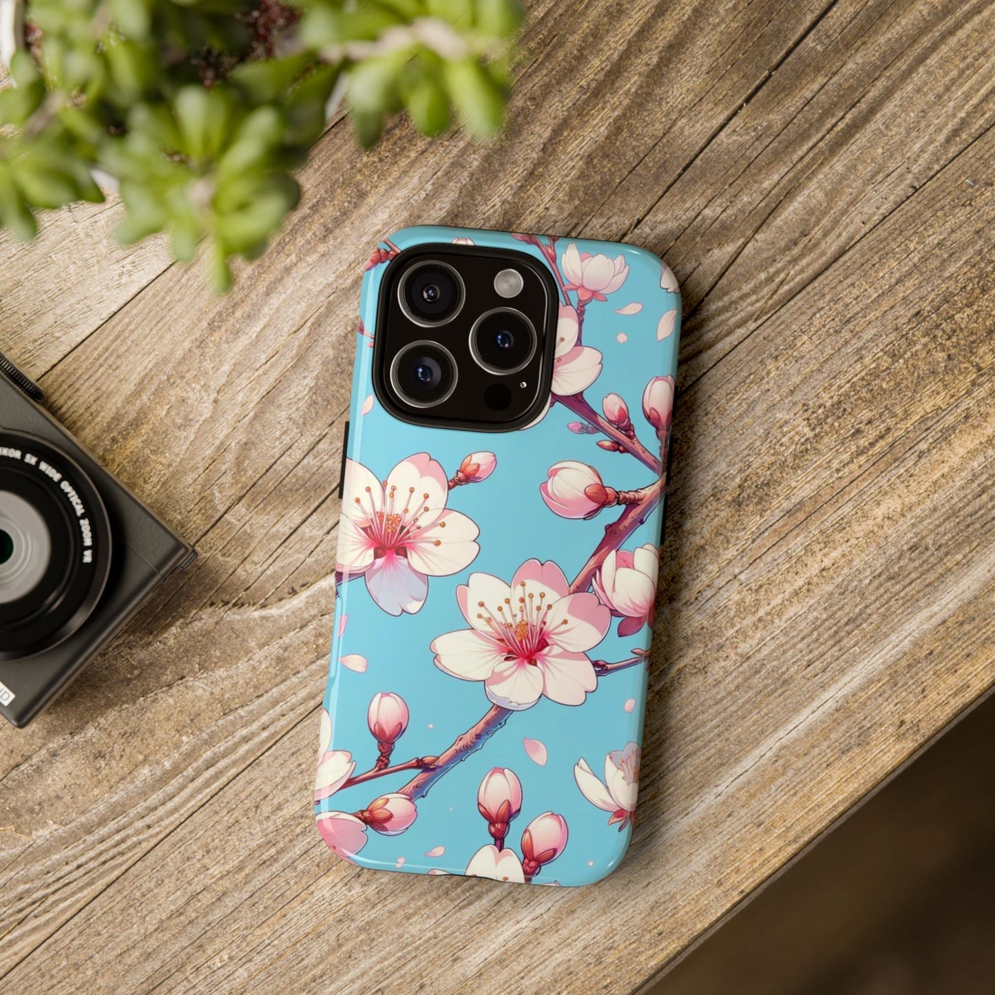 Anime Phone Case, Sakura Blossom Tough Case, Friend Gift, Japanese Culture, Protective Cover, Anime Lover Gift