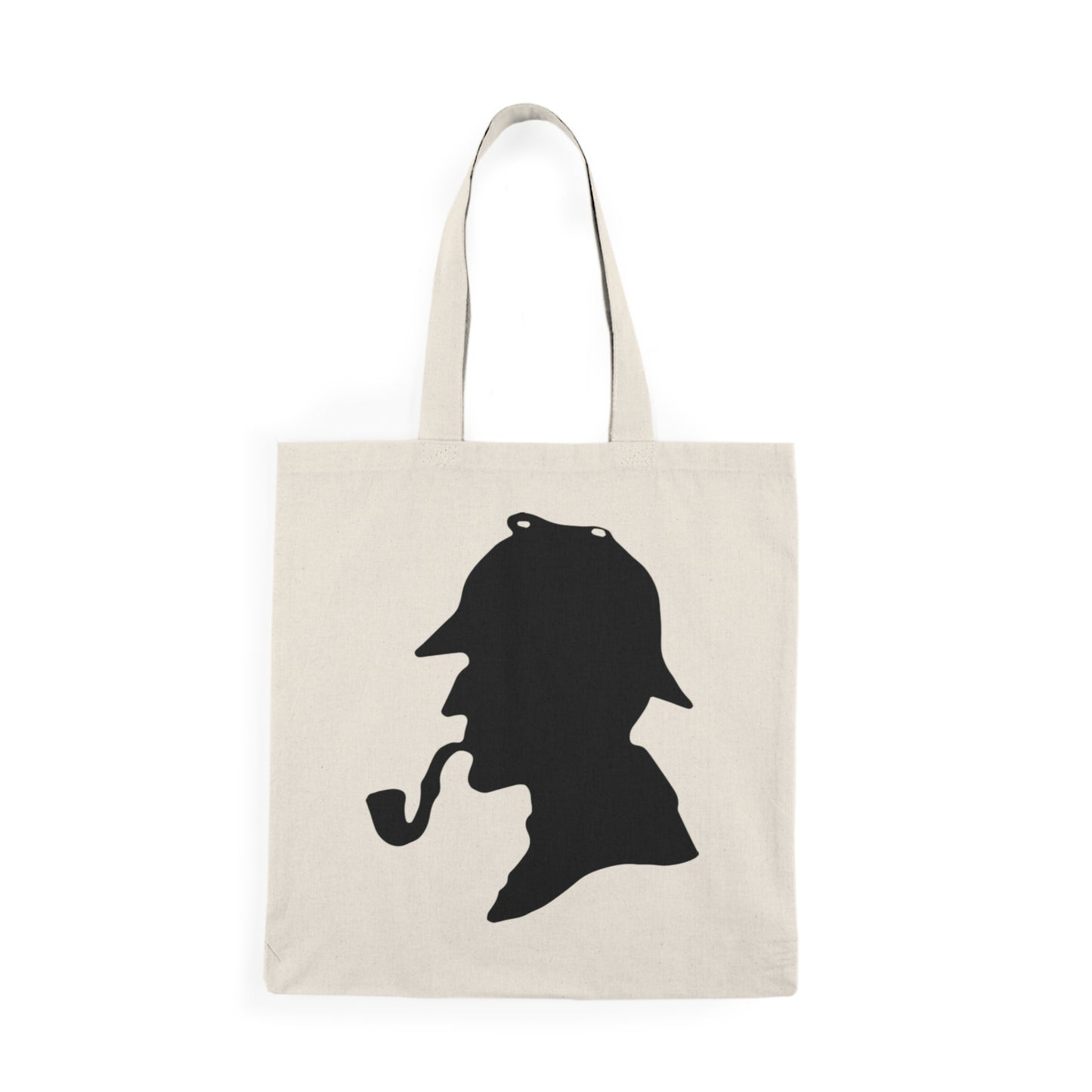 Sherlock Holmes Silhouette Tote Bag - Gift for Literature & Mystery Enthusiasts, Arthur Conan Doyle Fan Merchandise, Book Lover Shoulder Bag