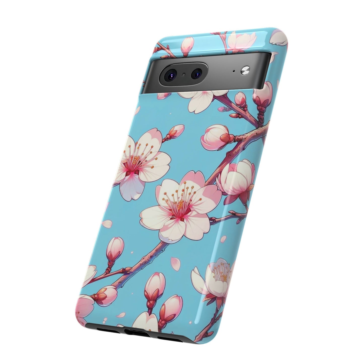 Anime Phone Case, Sakura Blossom Tough Case, Friend Gift, Japanese Culture, Protective Cover, Anime Lover Gift