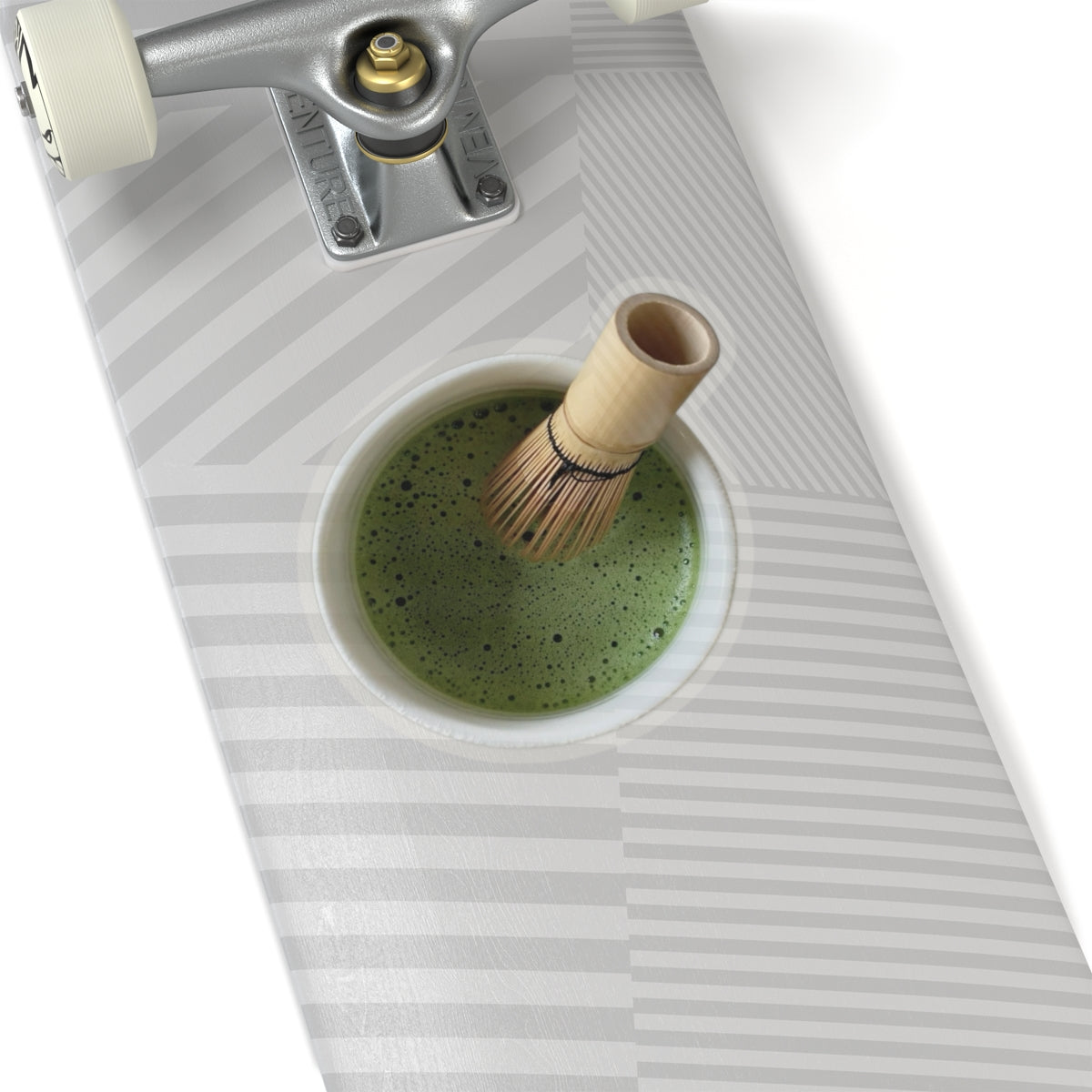 Matcha Whisk Sticker, Realistic Top View Cup Sticker, Green Tea Lover Gift, Sticker for Laptop, Water Bottle Decal, Planner