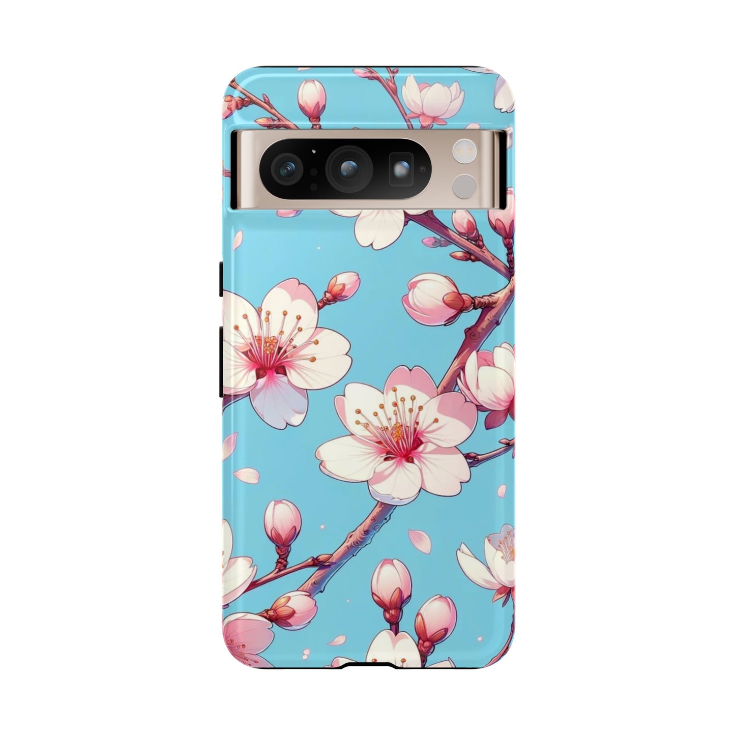 Anime Phone Case, Sakura Blossom Tough Case, Friend Gift, Japanese Culture, Protective Cover, Anime Lover Gift