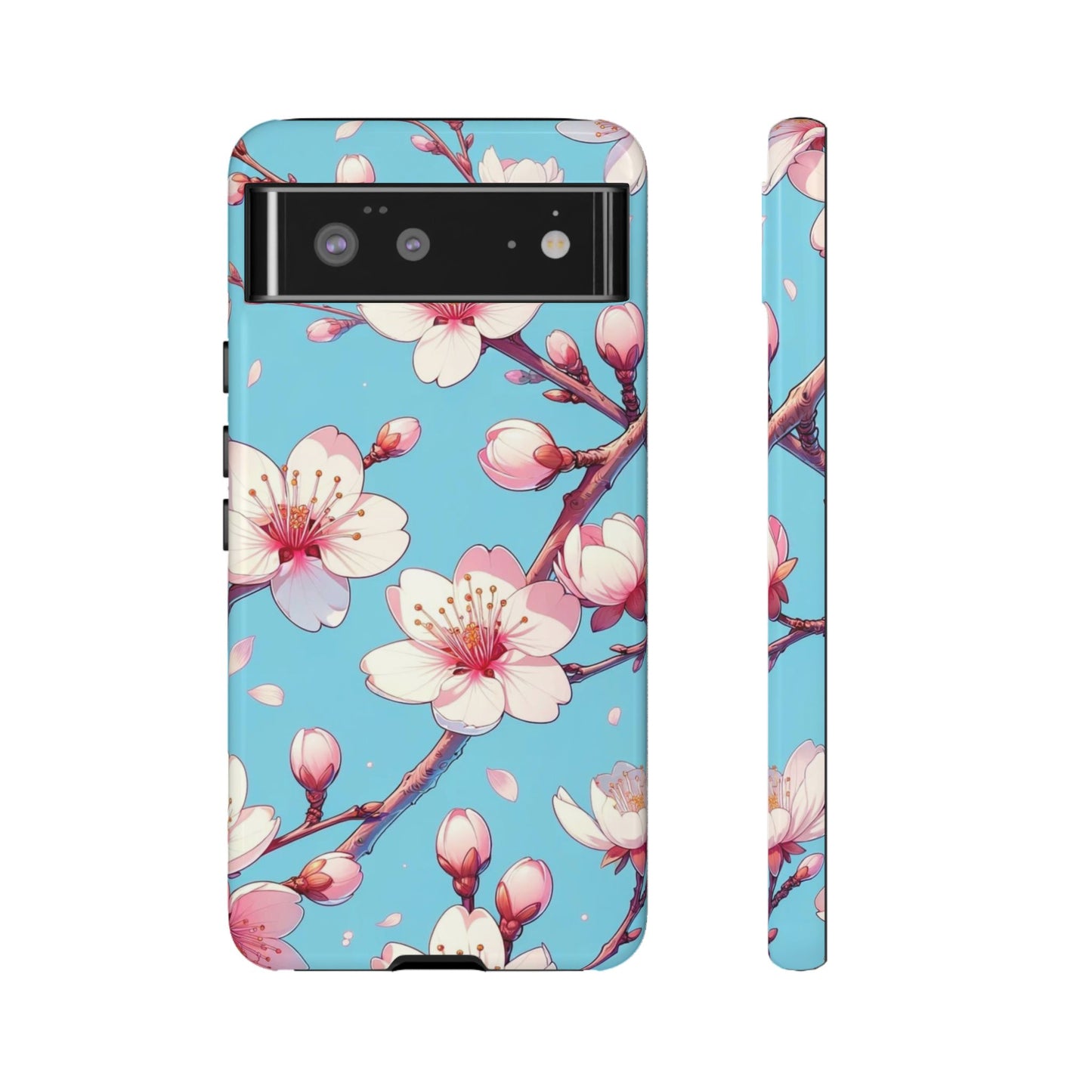 Anime Phone Case, Sakura Blossom Tough Case, Friend Gift, Japanese Culture, Protective Cover, Anime Lover Gift