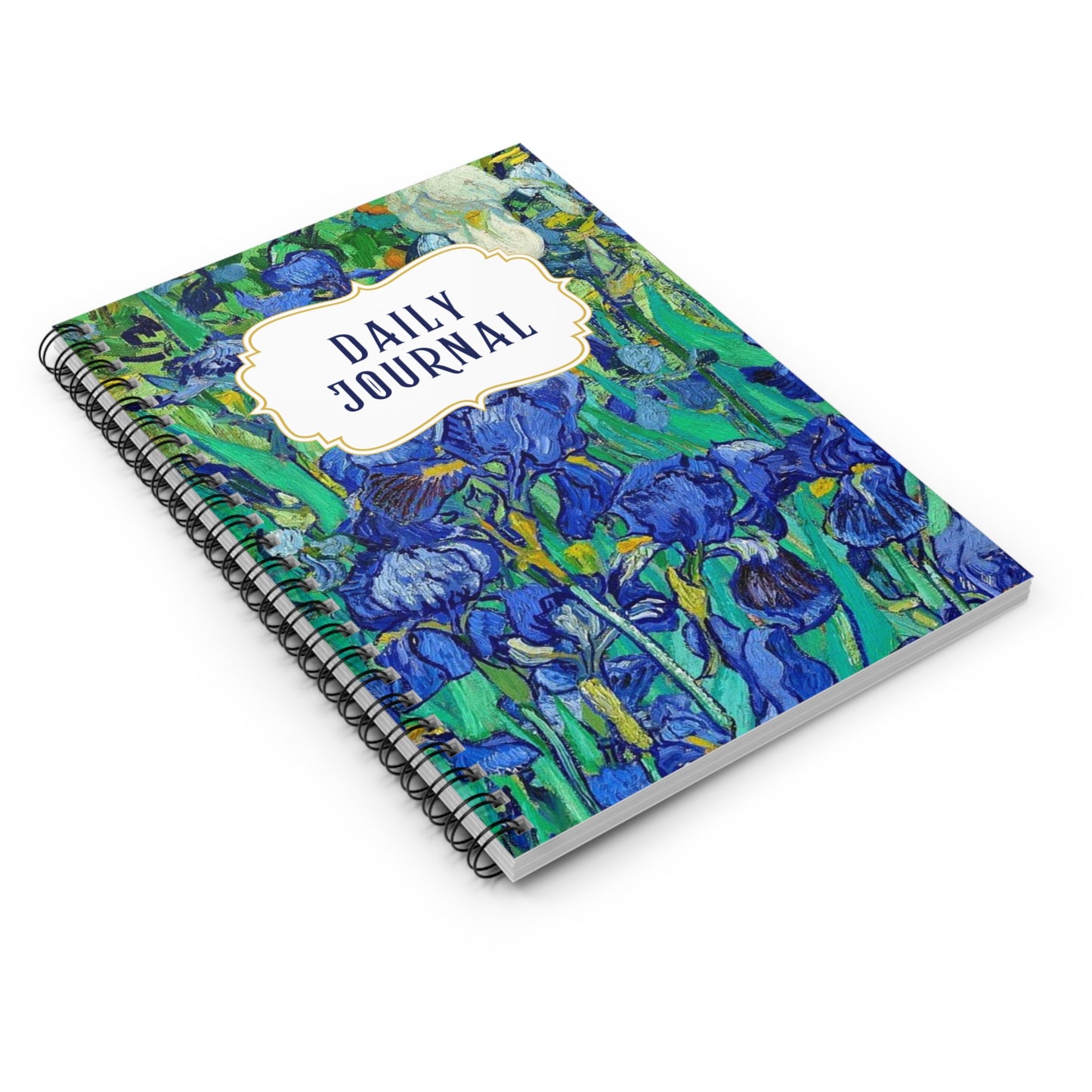 Notebook - Vincent Van Gogh Irises - Artistic Spiral Journal for Everyday Inspiration
