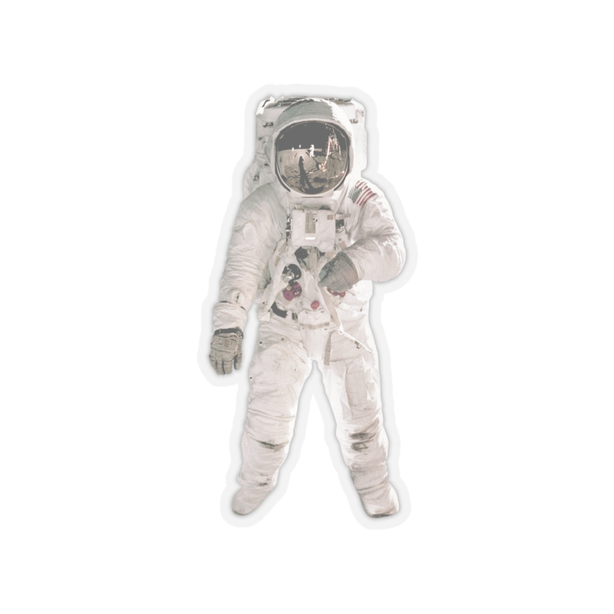 American Astronaut Sticker - Space Enthusiast Gift, Cosmic Decor, Outer Space Laptop Decal, NASA Theme Vinyl Sticker