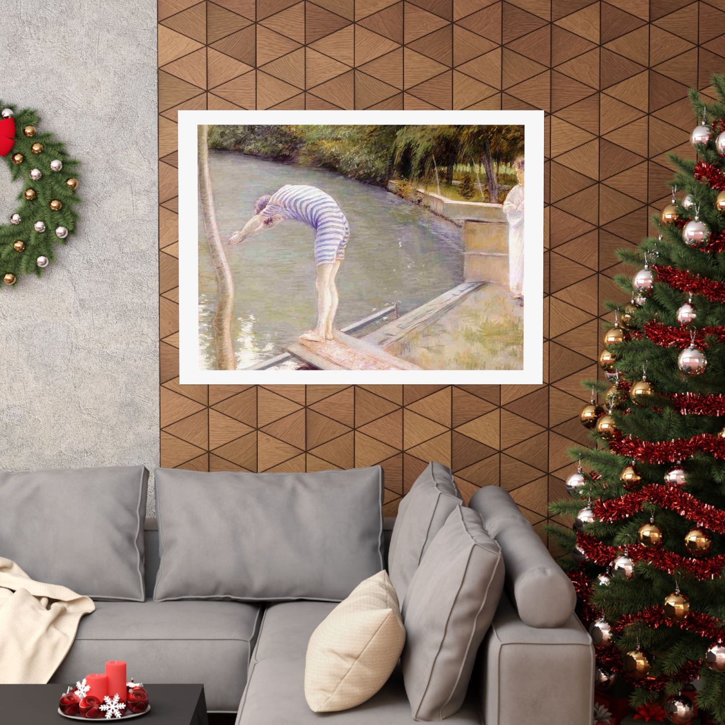 Gustave Caillebotte The Bather Print, Classic Impressionist Art Poster, Elegant Home and Office Wall Decor