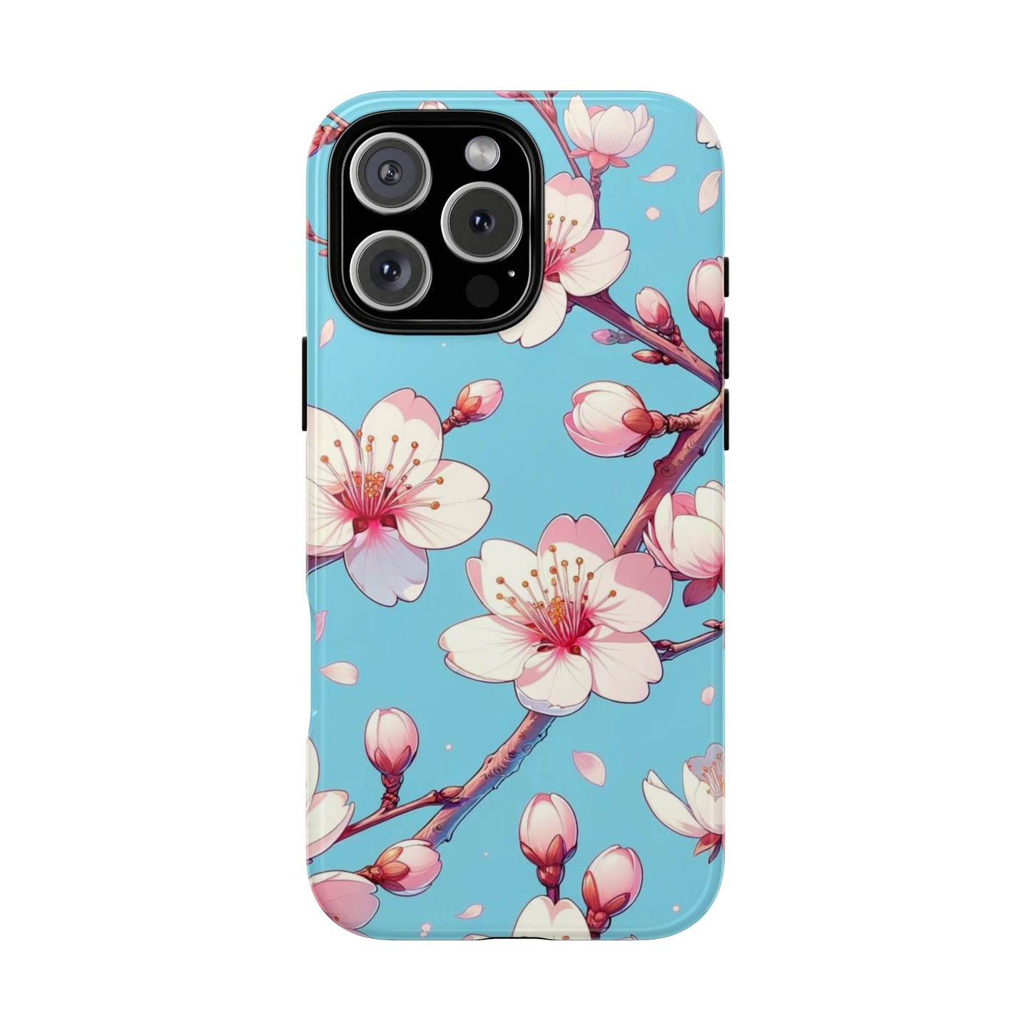 Anime Phone Case, Sakura Blossom Tough Case, Friend Gift, Japanese Culture, Protective Cover, Anime Lover Gift