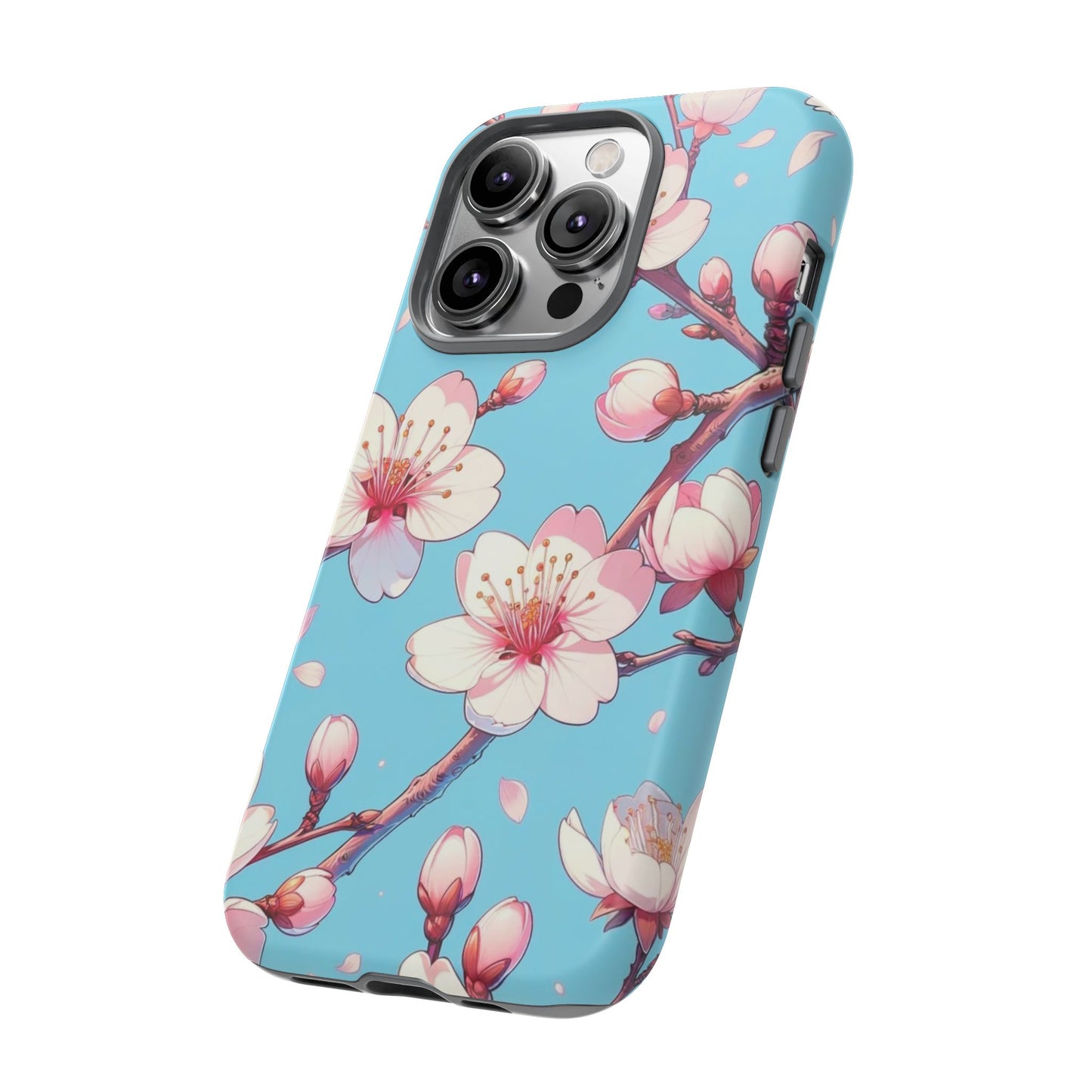 Anime Phone Case, Sakura Blossom Tough Case, Friend Gift, Japanese Culture, Protective Cover, Anime Lover Gift