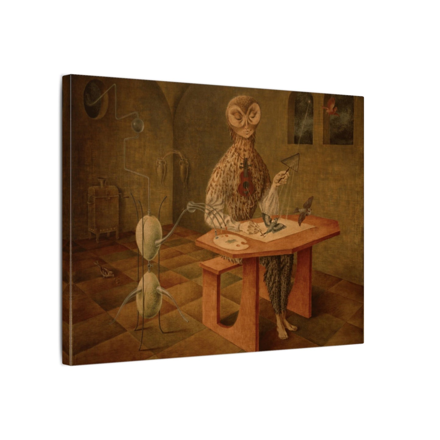 Remedios Varo The Creation of The Birds Canvas Print, Surrealist Art Masterpiece