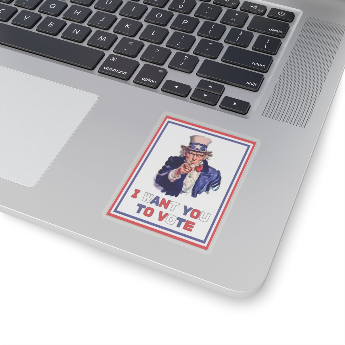 US Election Sticker, Uncle Sam, I Want You to Vote Decal, 2024 Election Campaign, Patriotic Vinyl for Laptops and Water Bottles