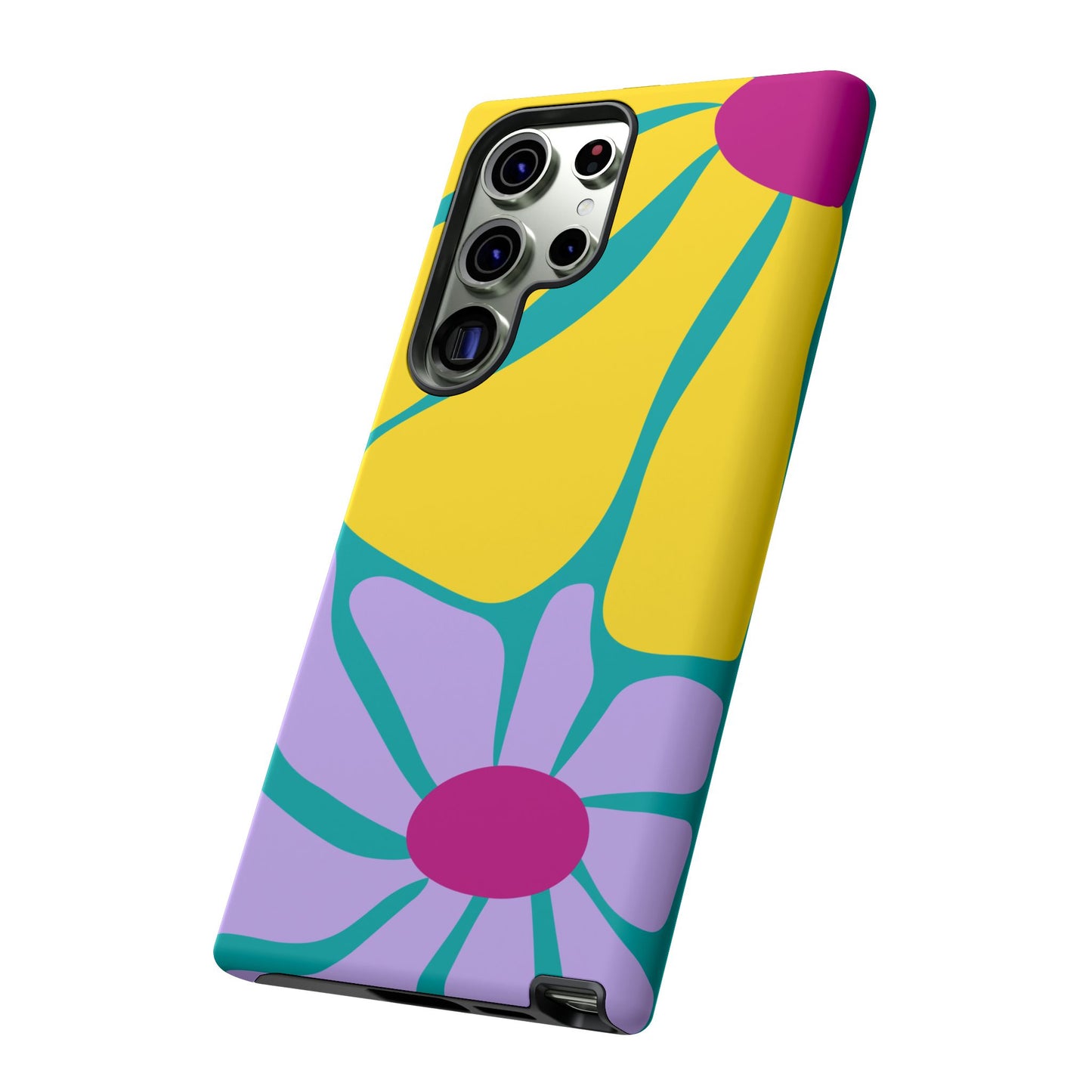 Matisse Style Floral Tough Phone Case, Colorful Abstract Flowers, Gift for Art Lovers, Wide Range of Smartphones