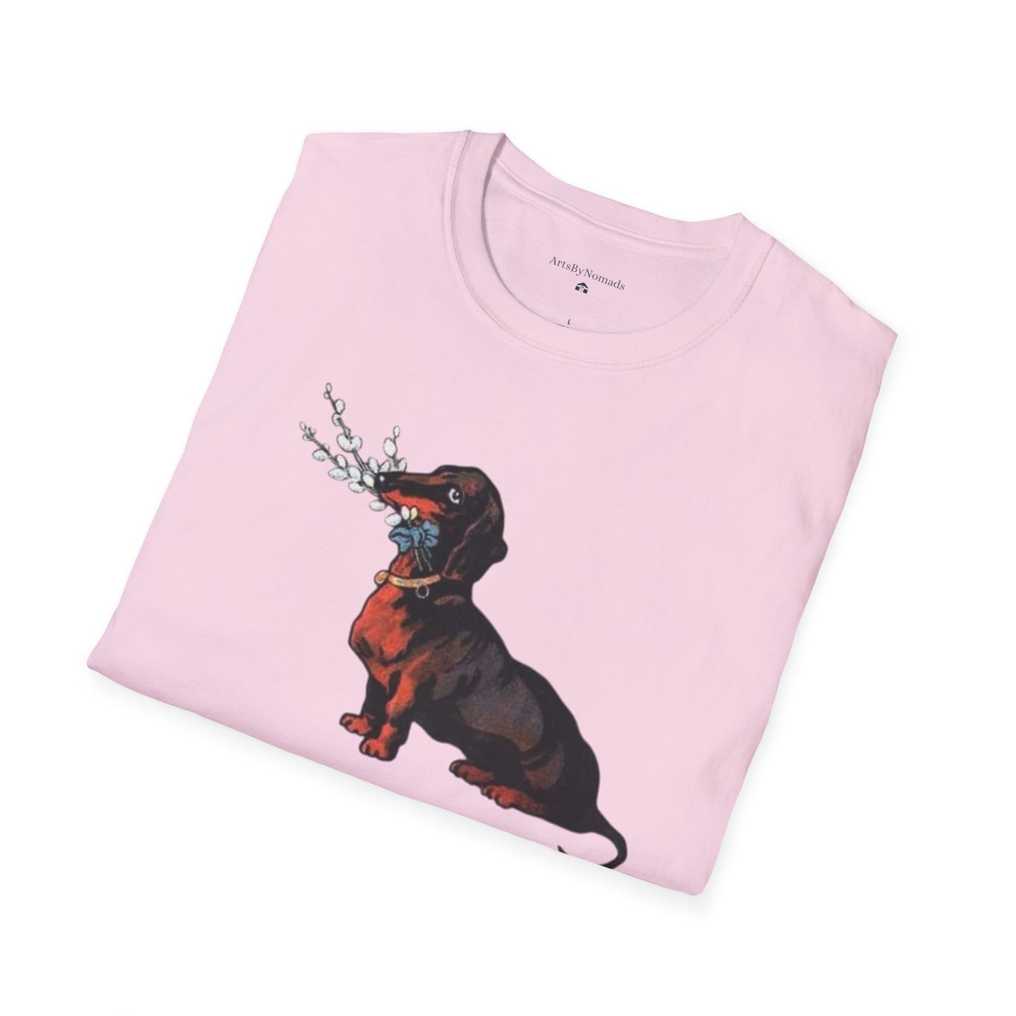 Vintage Dachshund Dog Unisex Softstyle T-Shirt, Cute Pet Lover Tee, Retro Animal Graphic Top, Gift for Dog Owners, Dog Mom Dad Shirt