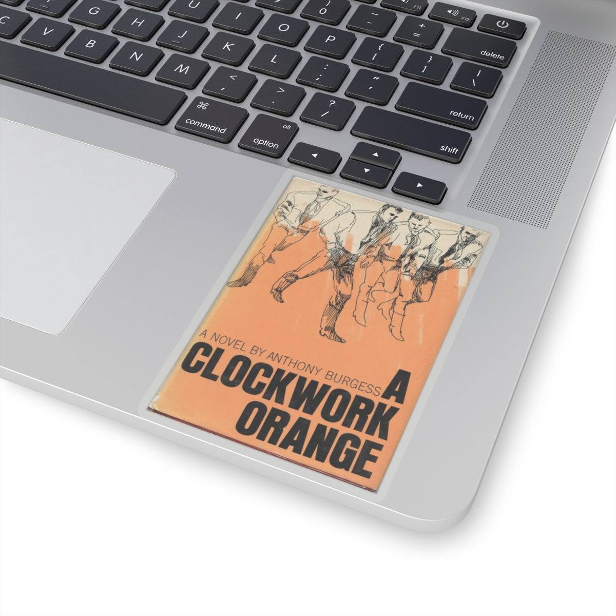 Vintage Book Cover Sticker, A Clockwork Orange by Anthony Burgess, Literature Gift, Book Lover Decal, Retro Aesthetic