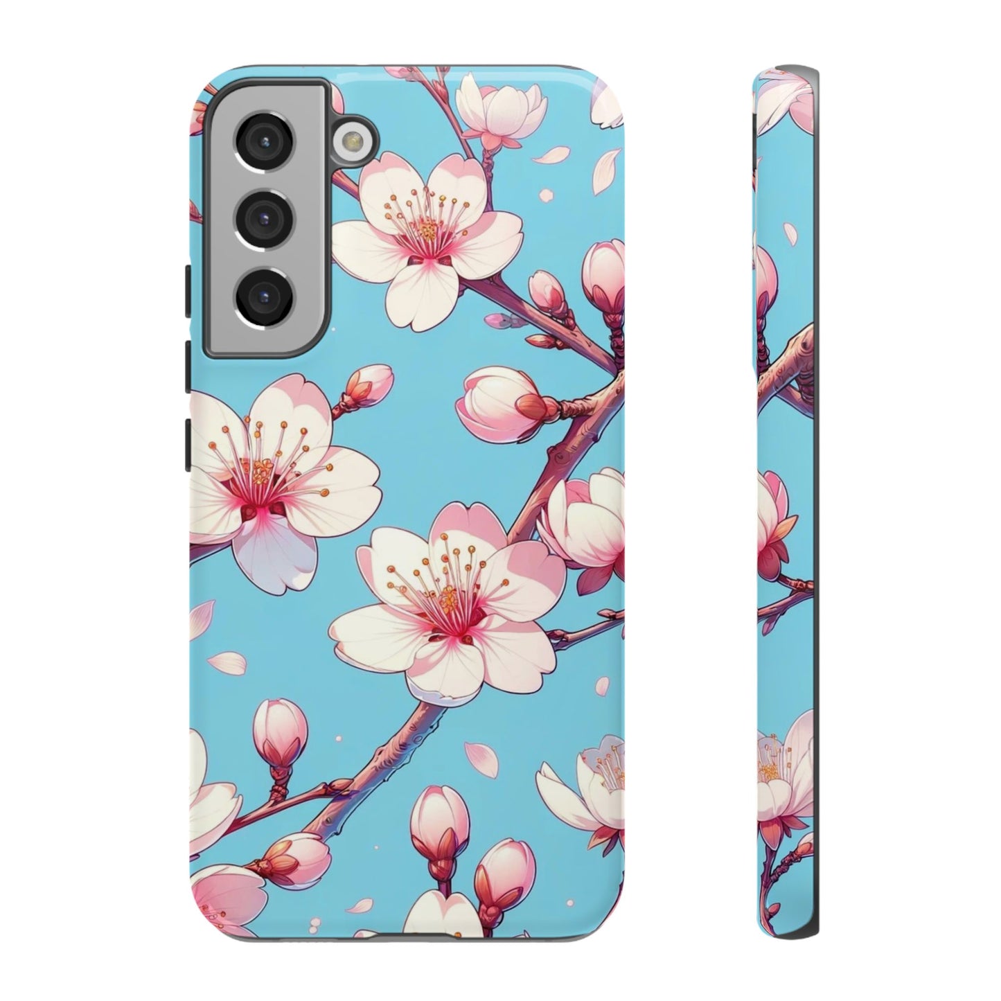 Anime Phone Case, Sakura Blossom Tough Case, Friend Gift, Japanese Culture, Protective Cover, Anime Lover Gift