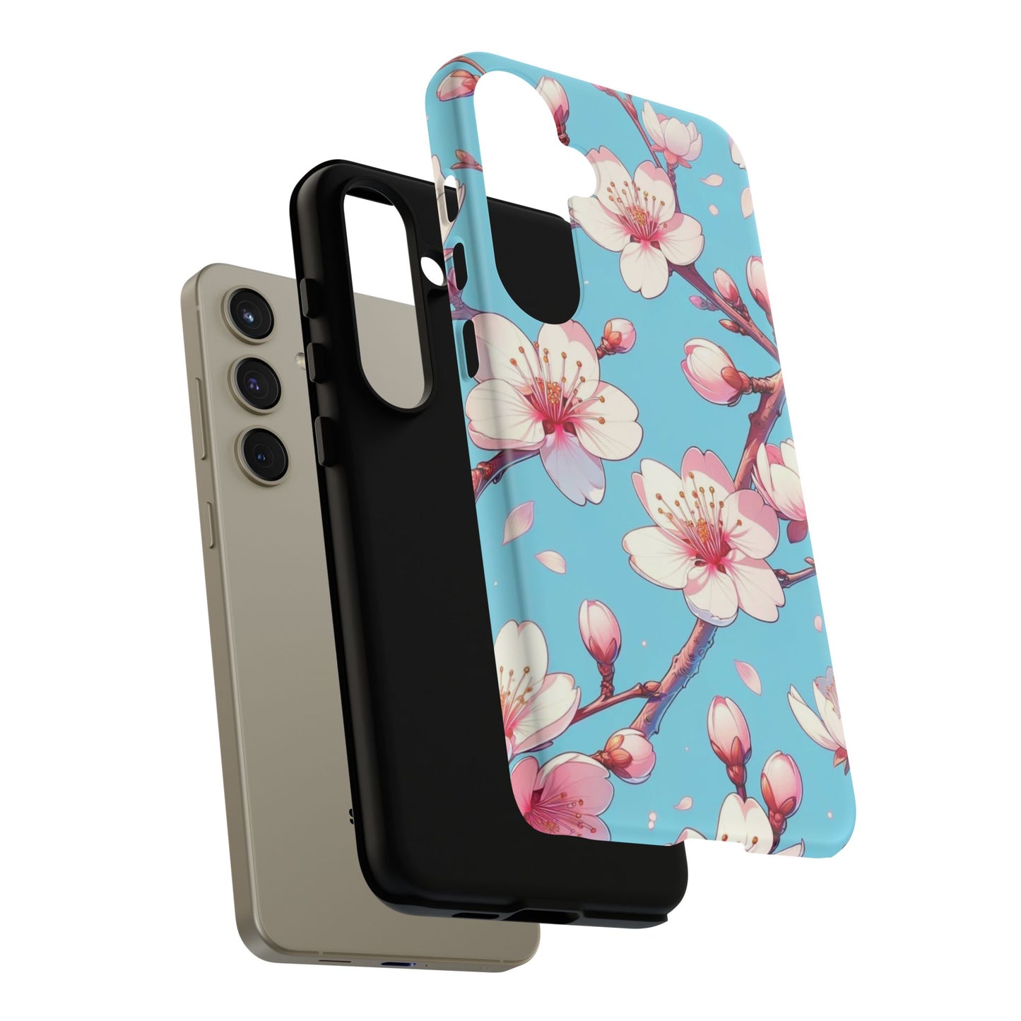 Anime Phone Case, Sakura Blossom Tough Case, Friend Gift, Japanese Culture, Protective Cover, Anime Lover Gift