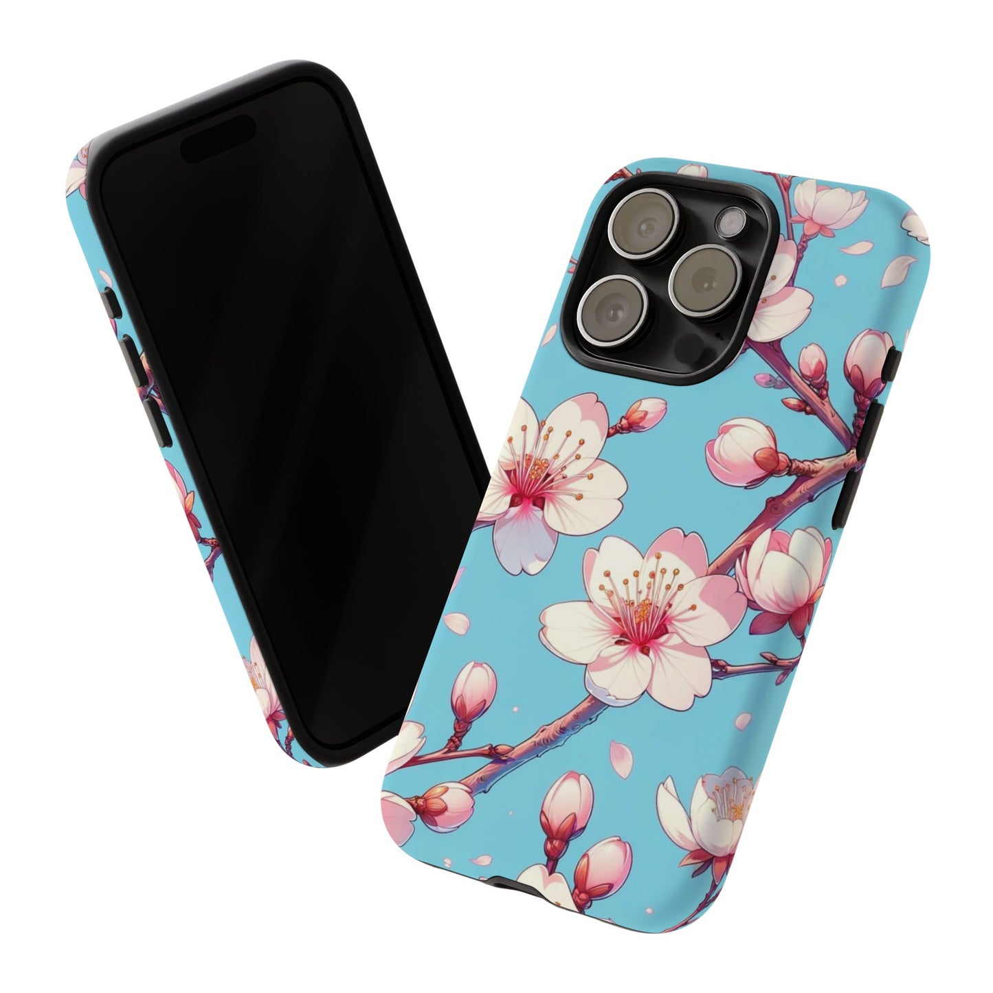 Anime Phone Case, Sakura Blossom Tough Case, Friend Gift, Japanese Culture, Protective Cover, Anime Lover Gift