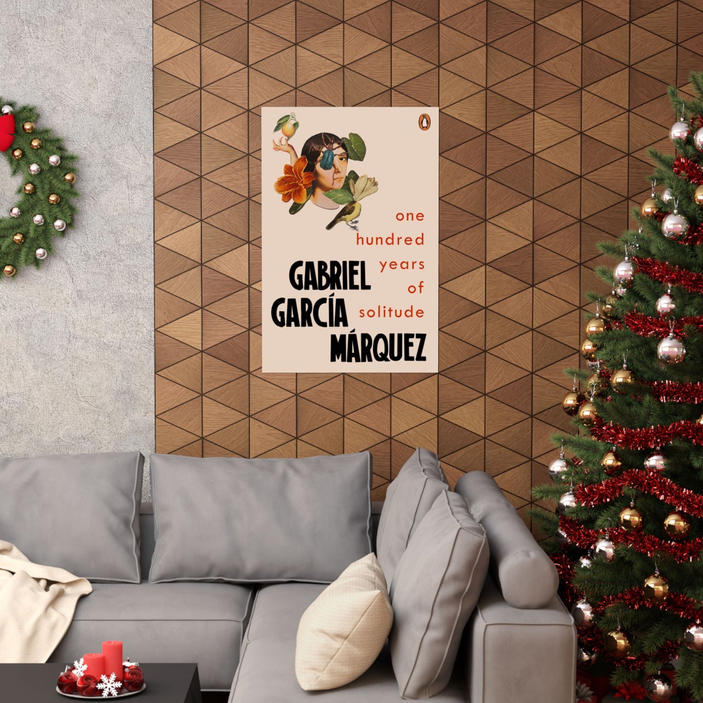 One Hundred Years of Solitude Book Cover Poster, Literary Wall Art for Gabriel Garcia Marquez Fans, Gift for Book Lovers