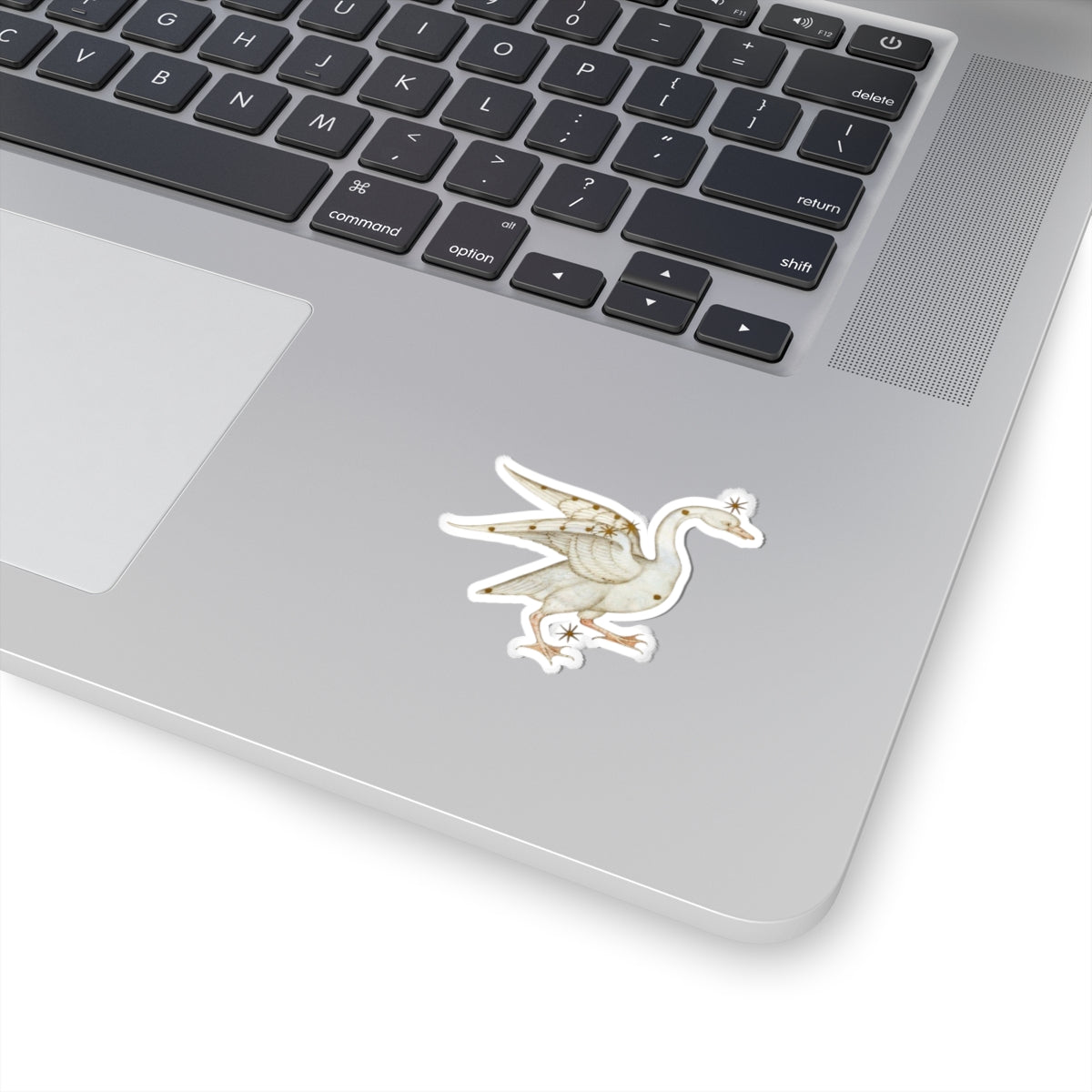 Medieval Art Swan Sticker, Mystical Magical Aesthetic, Cool Decal for Laptops, Water Bottles, Medieval Gift
