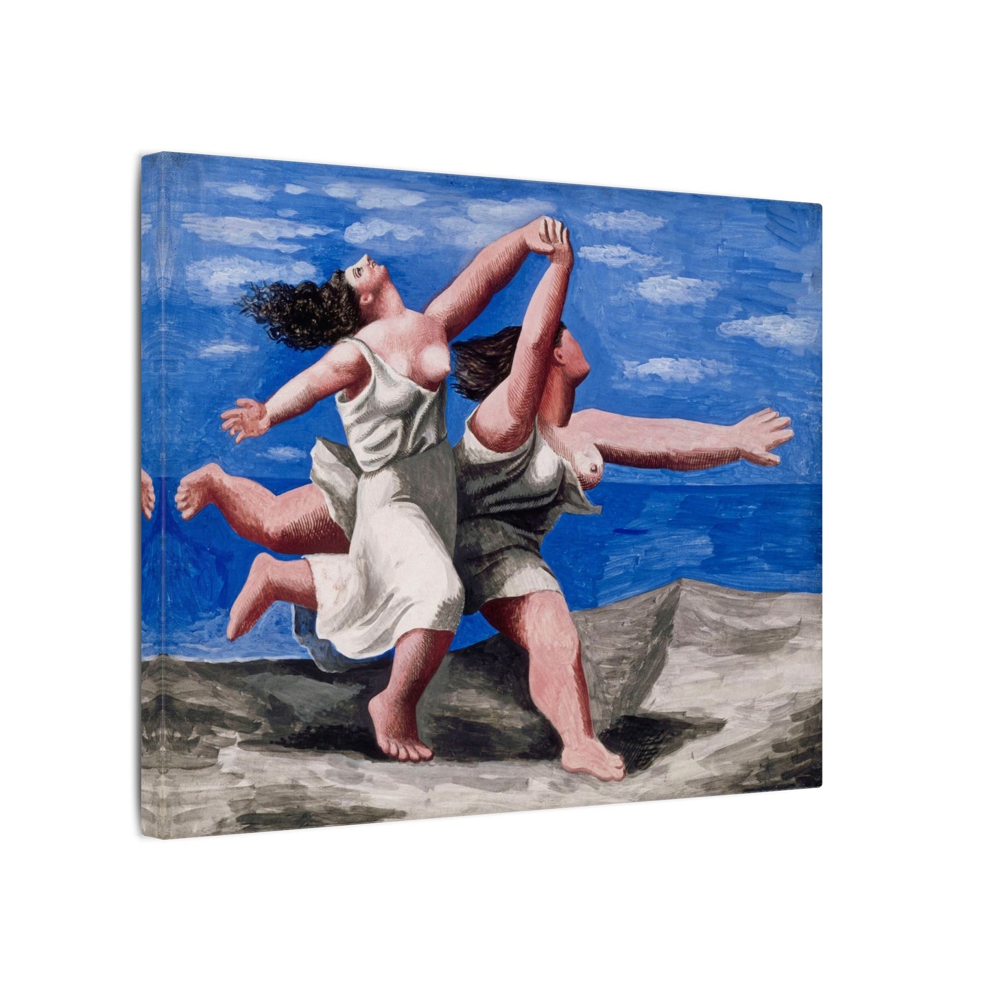 Pablo Picasso Two Women Running on the Beach Canvas Print, Race Classic Artwork, Eco Friendly Canvas for Modern Decor