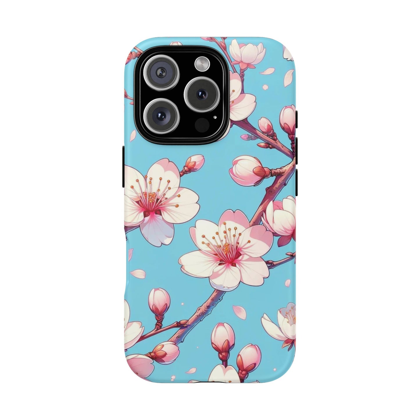 Anime Phone Case, Sakura Blossom Tough Case, Friend Gift, Japanese Culture, Protective Cover, Anime Lover Gift