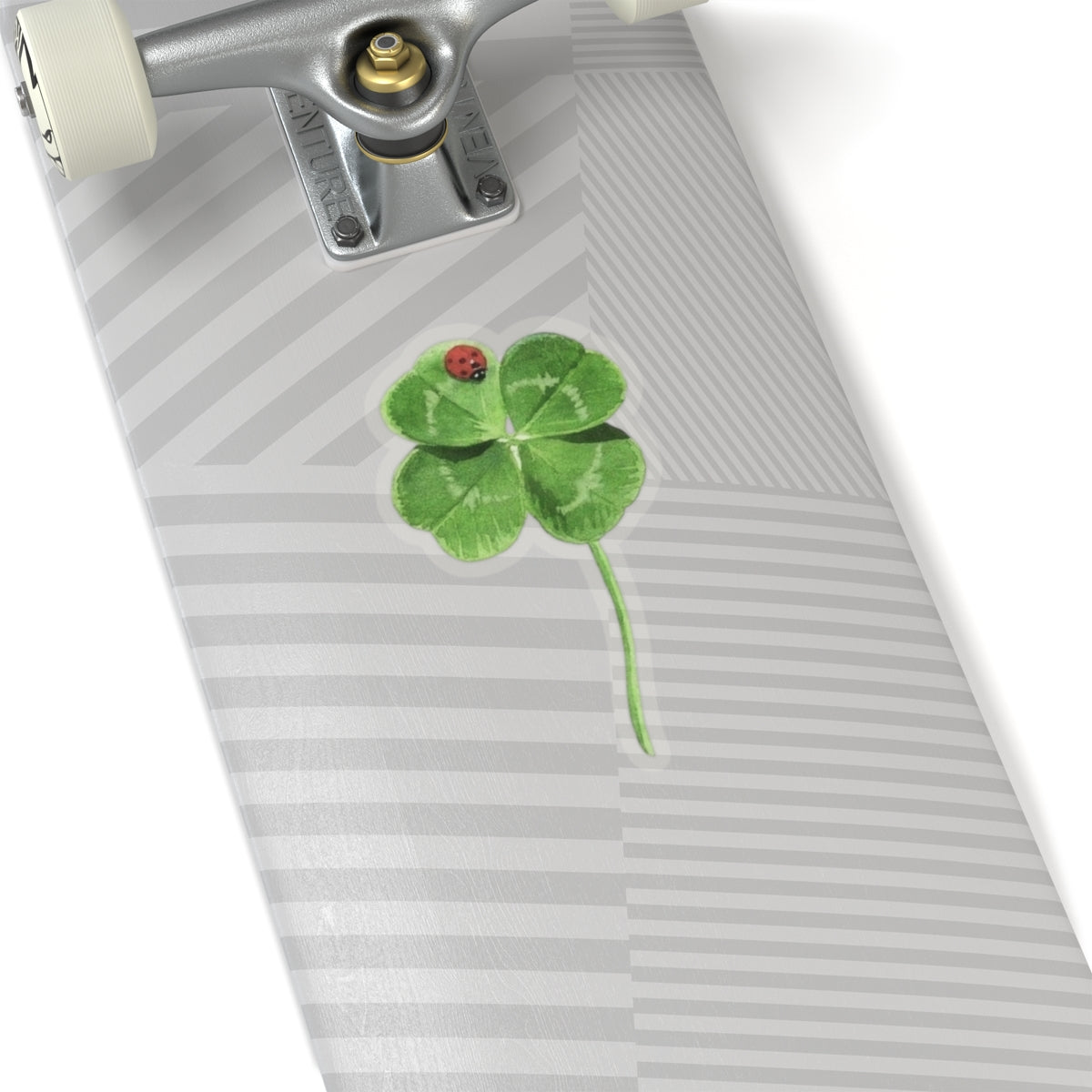 Lucky Clover Sticker, Good Luck Fortune Ladybug Decal, St Patrick Day Gift, Irish Theme, Holiday Decoration, Laptop Water Bottle Kindle