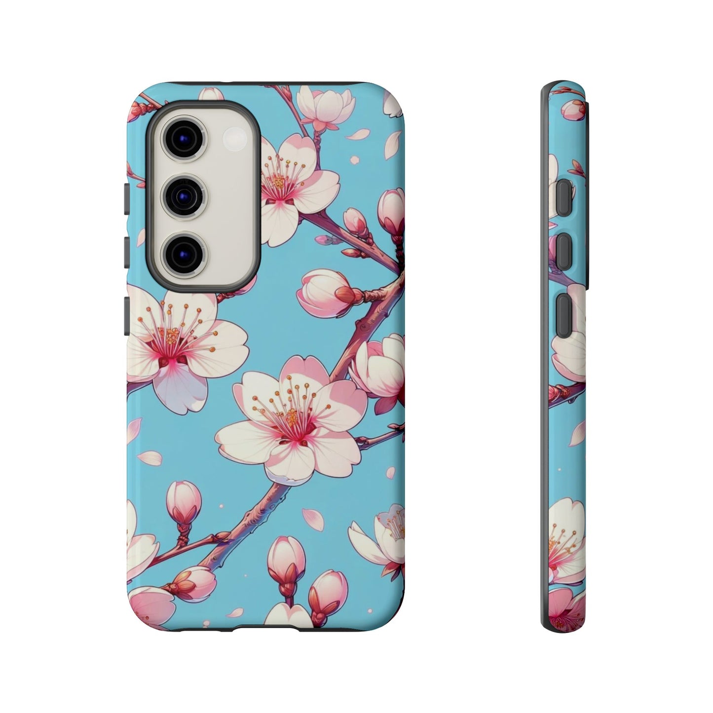 Anime Phone Case, Sakura Blossom Tough Case, Friend Gift, Japanese Culture, Protective Cover, Anime Lover Gift