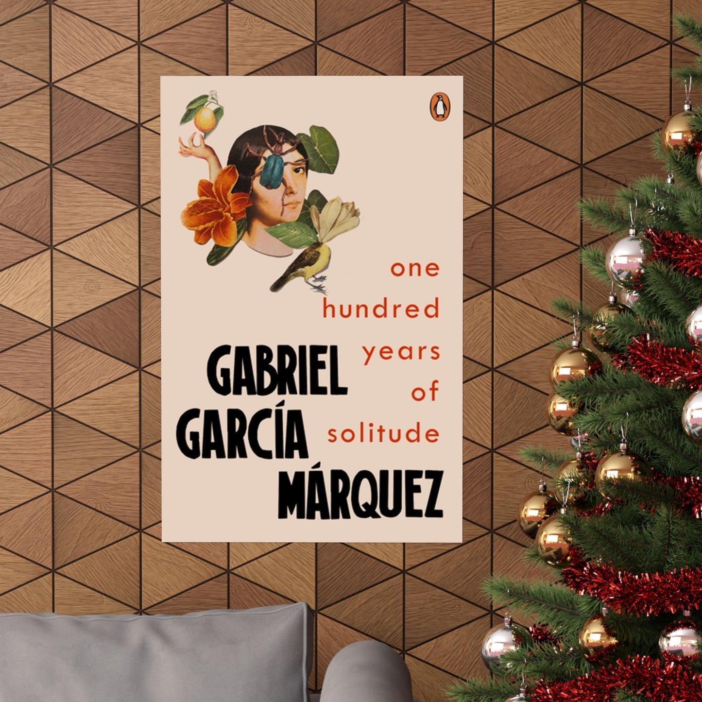 One Hundred Years of Solitude Book Cover Poster, Literary Wall Art for Gabriel Garcia Marquez Fans, Gift for Book Lovers