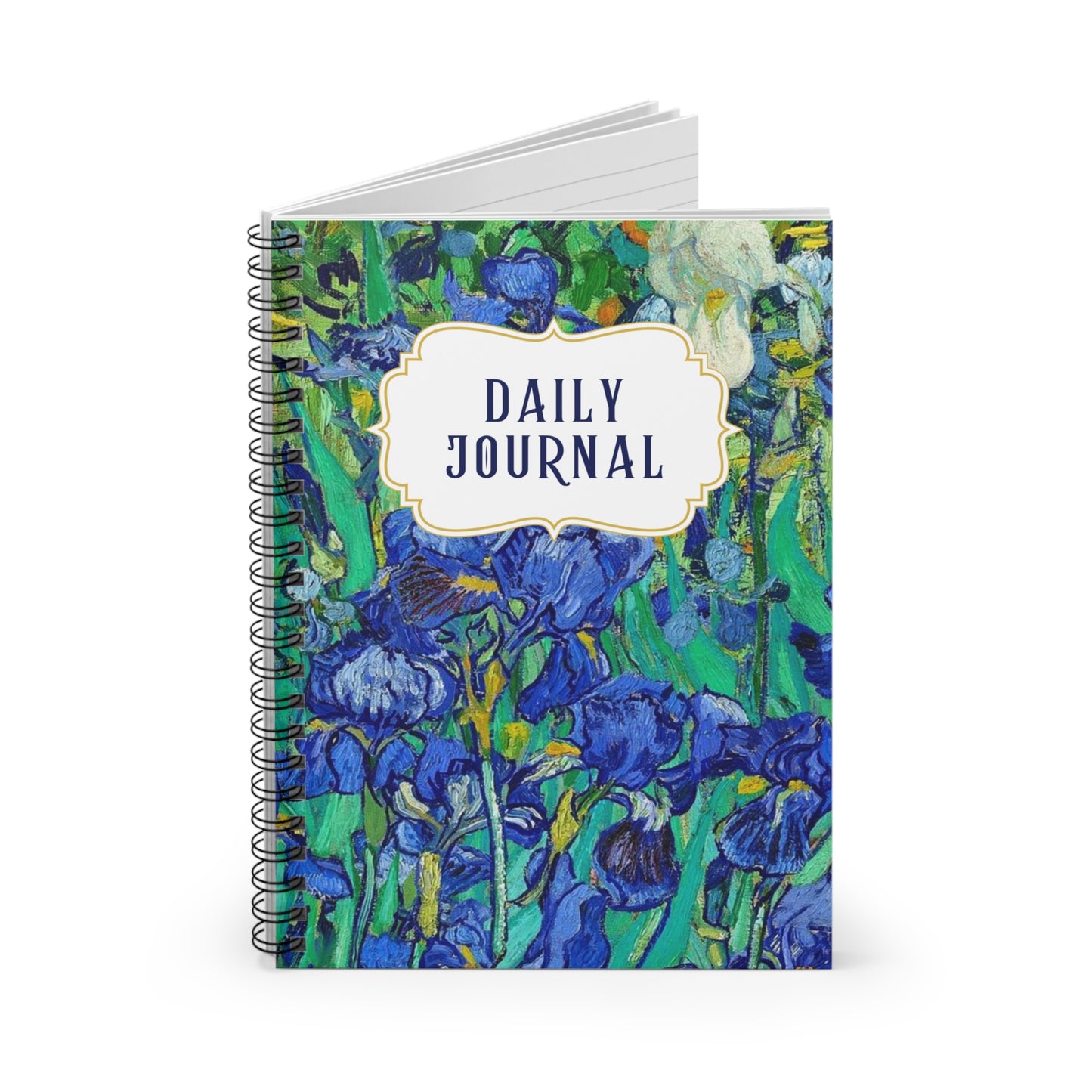 Notebook - Vincent Van Gogh Irises - Artistic Spiral Journal for Everyday Inspiration