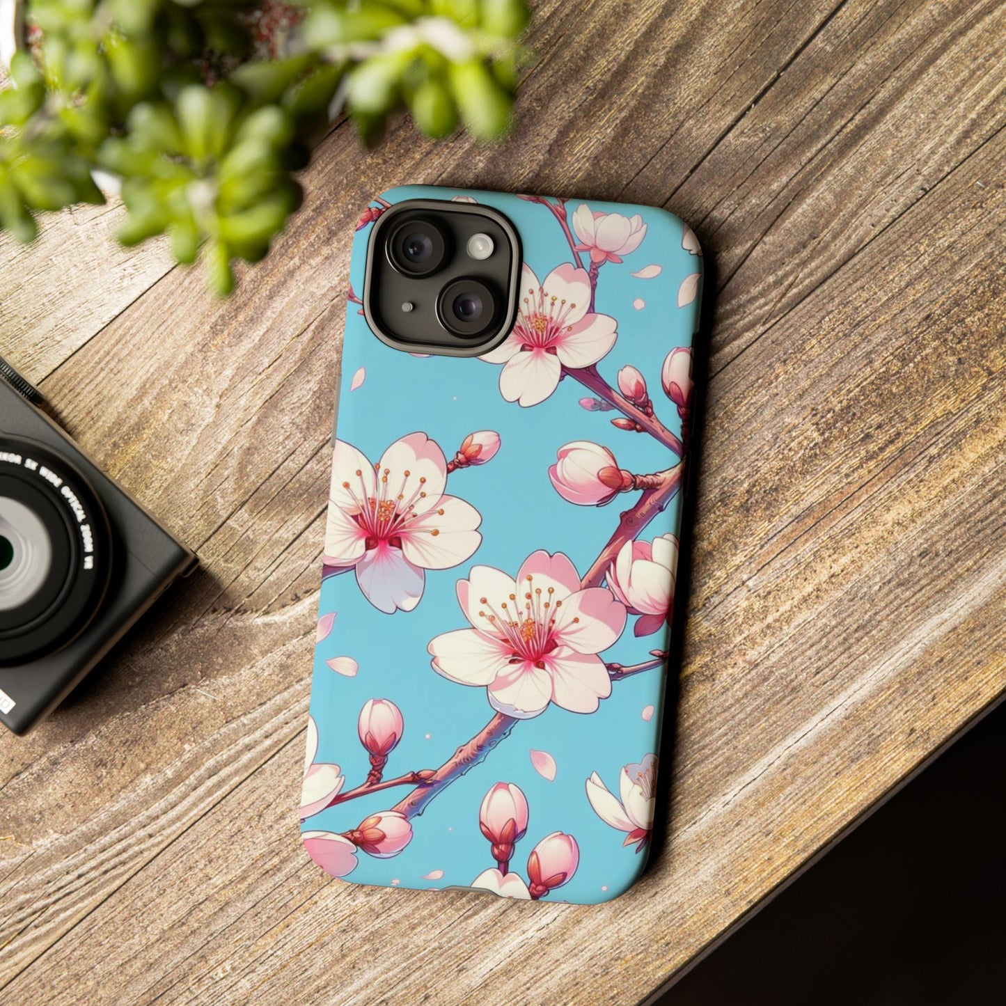 Anime Phone Case, Sakura Blossom Tough Case, Friend Gift, Japanese Culture, Protective Cover, Anime Lover Gift