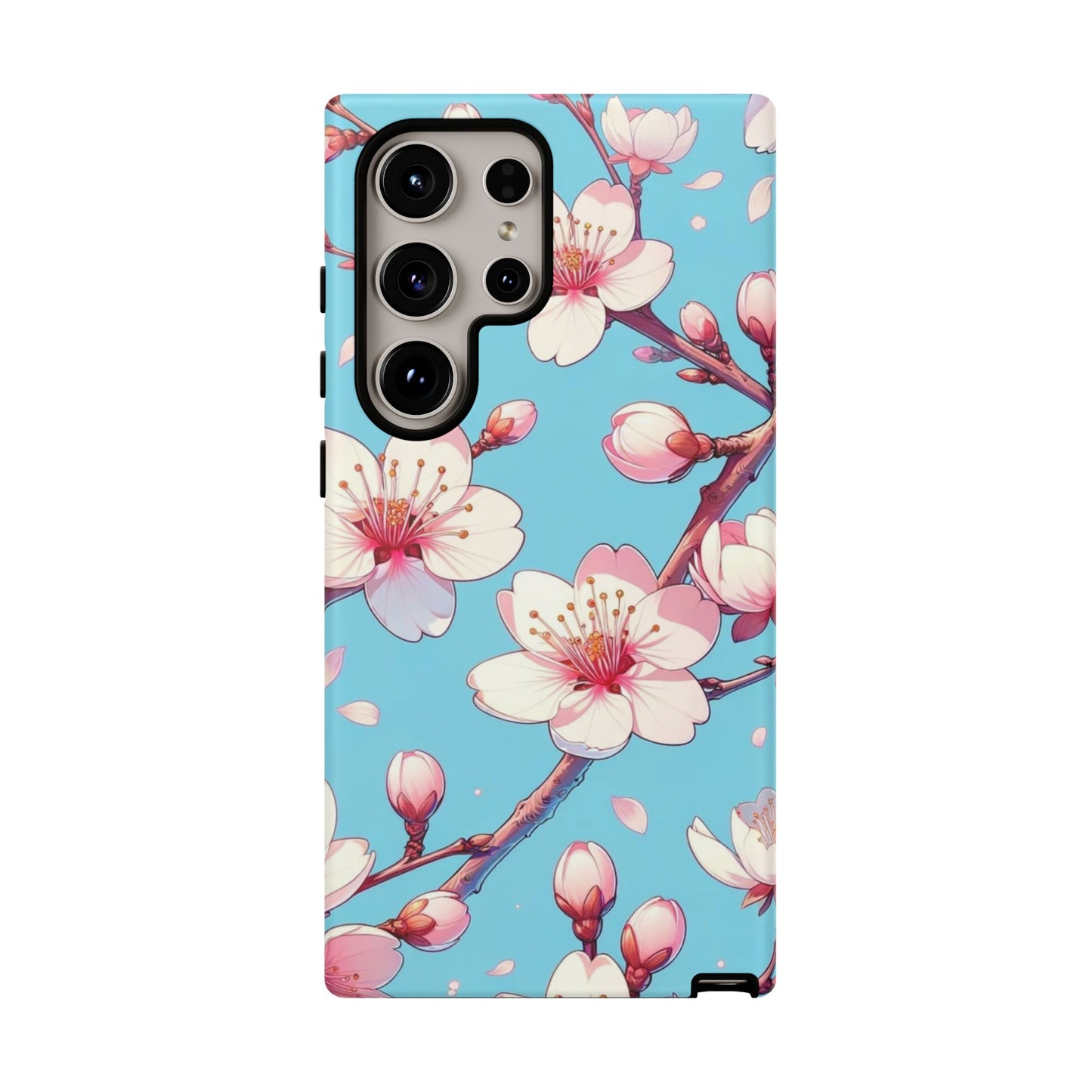 Anime Phone Case, Sakura Blossom Tough Case, Friend Gift, Japanese Culture, Protective Cover, Anime Lover Gift