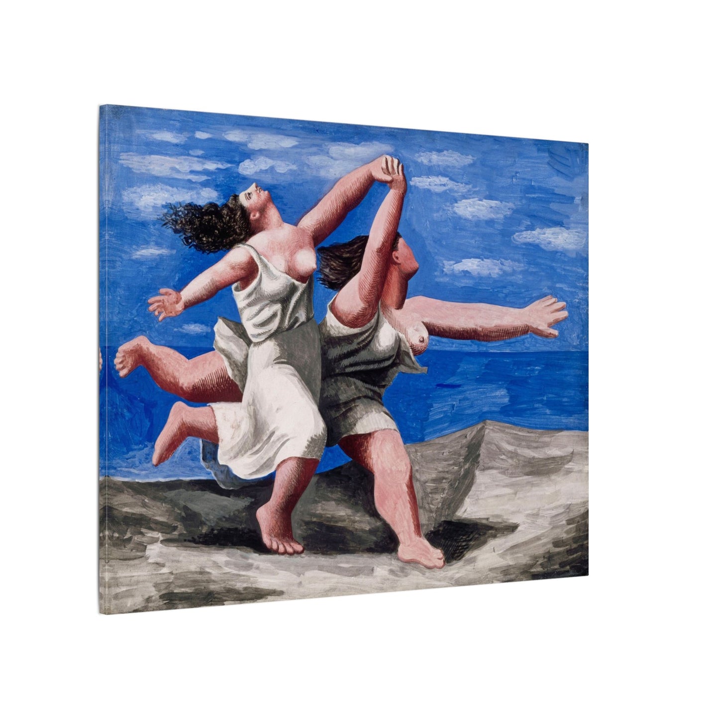 Pablo Picasso Two Women Running on the Beach Canvas Print, Race Classic Artwork, Eco Friendly Canvas for Modern Decor