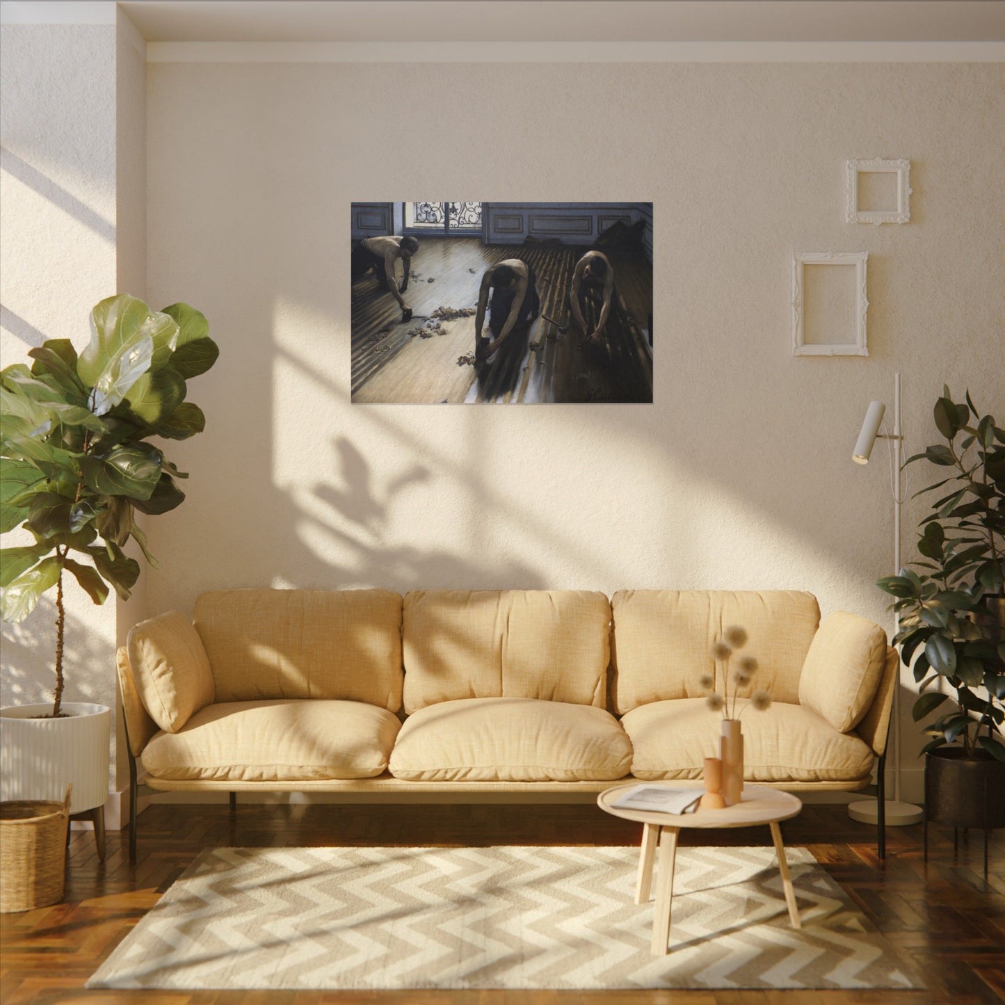 Gustave Caillebotte The Parquet Planers Canvas, French Impressionist Urban Art, Eco Friendly Wall Art for Home Decor