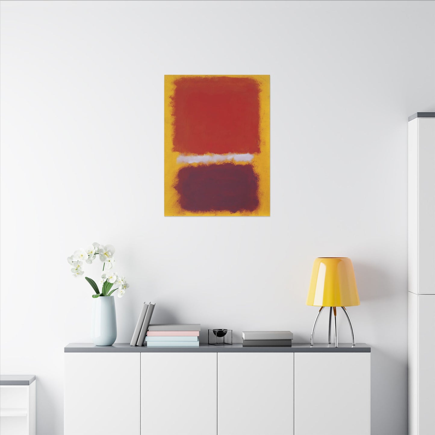 Mark Rothko Art Canvas, Untitled 1959, Vivid Color Abstract, Modern Home Decor, Statement Wall Hanging