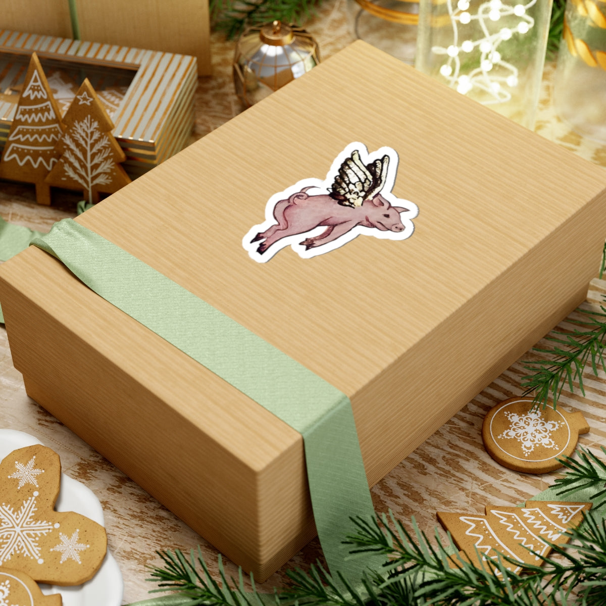 Medieval Pig Sticker, Mystical Art Decal for Laptop, Water Bottle, Unique Gift, Cool Adhesive