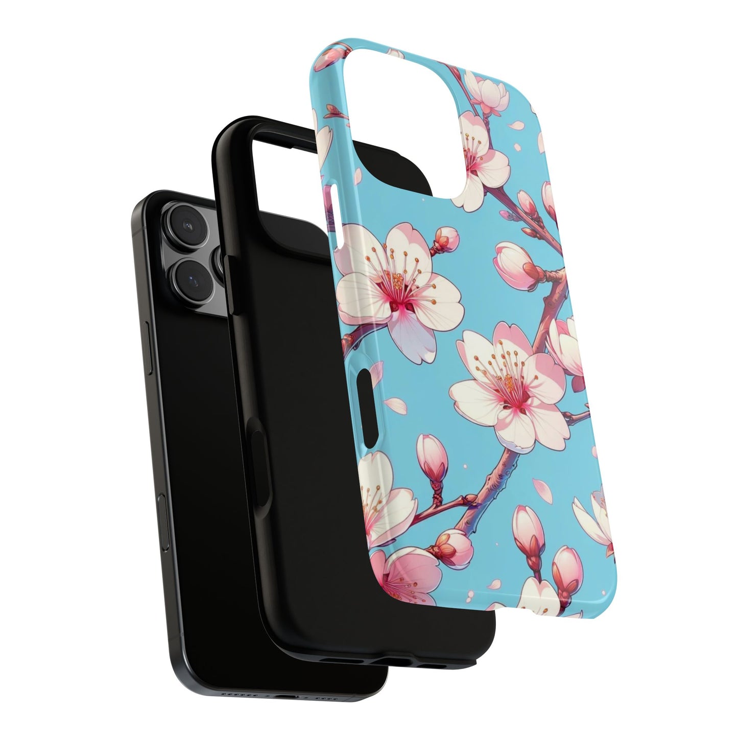 Anime Phone Case, Sakura Blossom Tough Case, Friend Gift, Japanese Culture, Protective Cover, Anime Lover Gift