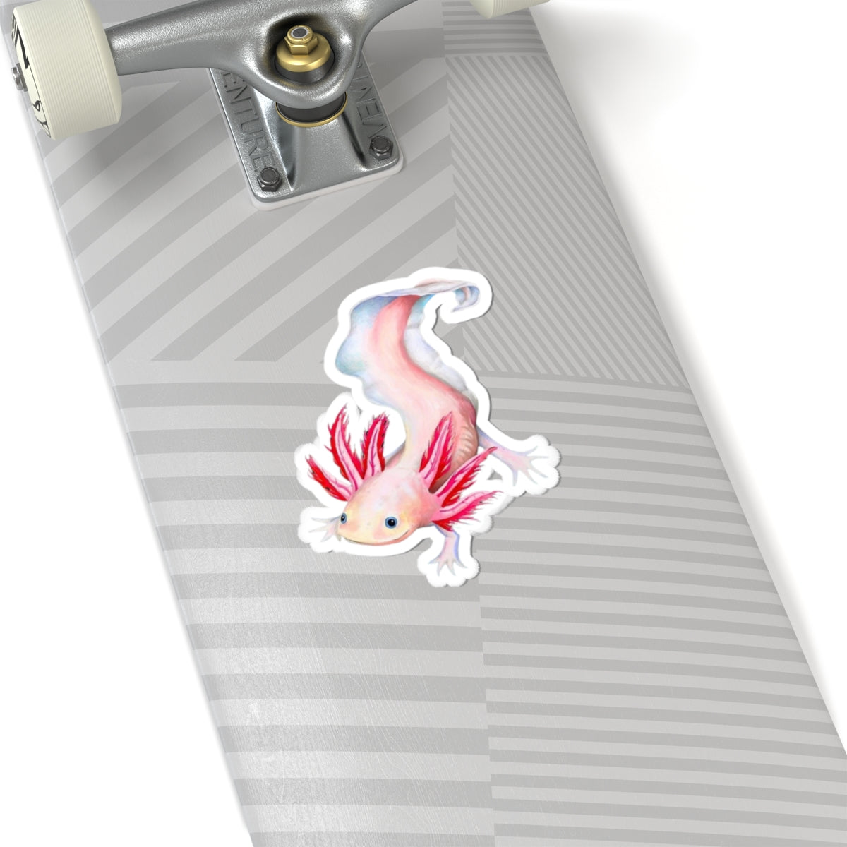 Axolotl Sticker, Laptop Decal, Water Bottle Sticker, Hand Drawn Design, Cute Beautiful Gift, Vinyl Sticker, Eco Friendly