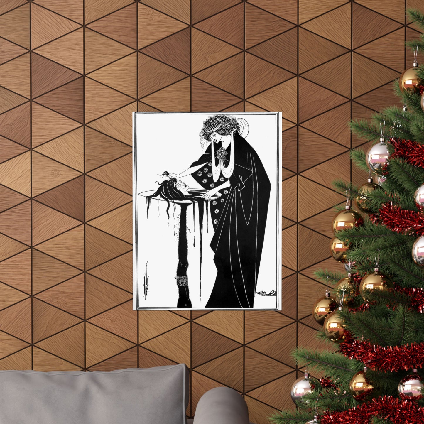 Aubrey Beardsley The Dancer's Reward Print, Art Nouveau Masterpiece, Elegant Matte Poster