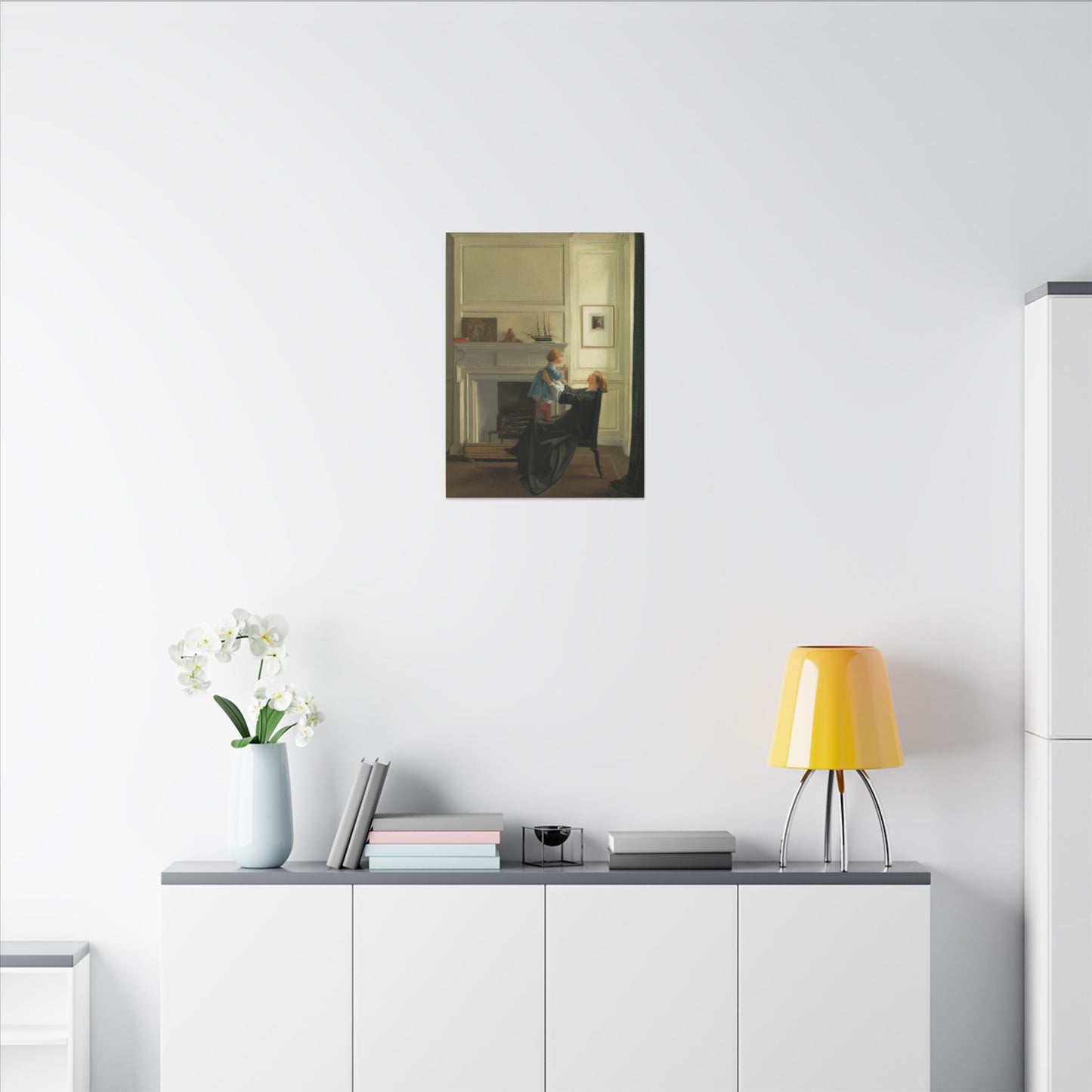 Mother and Child Canvas Print by Sir William Rothenstein, Perfect Mother's Day Gift, Present for Mom's Birthday