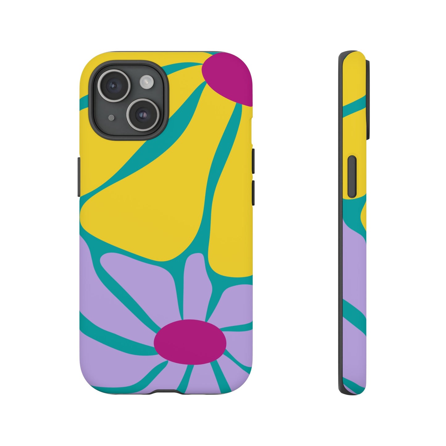 Matisse Style Floral Tough Phone Case, Colorful Abstract Flowers, Gift for Art Lovers, Wide Range of Smartphones